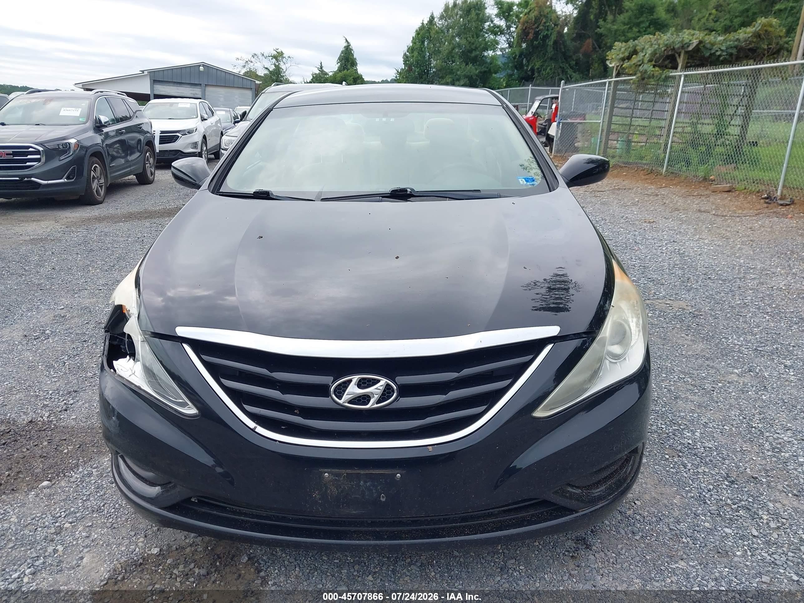 2012 Hyundai Sonata Gls Black vin: 5NPEB4AC8CH315183