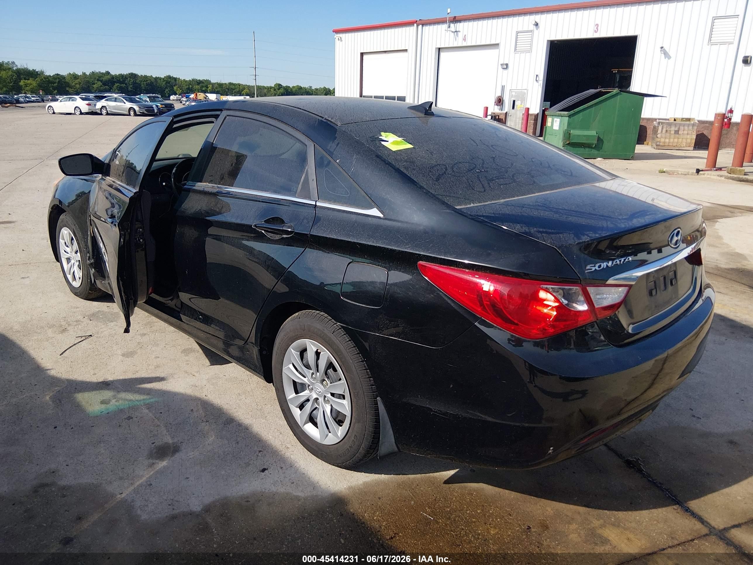 2012 Hyundai Sonata Gls Black vin: 5NPEB4AC8CH324482
