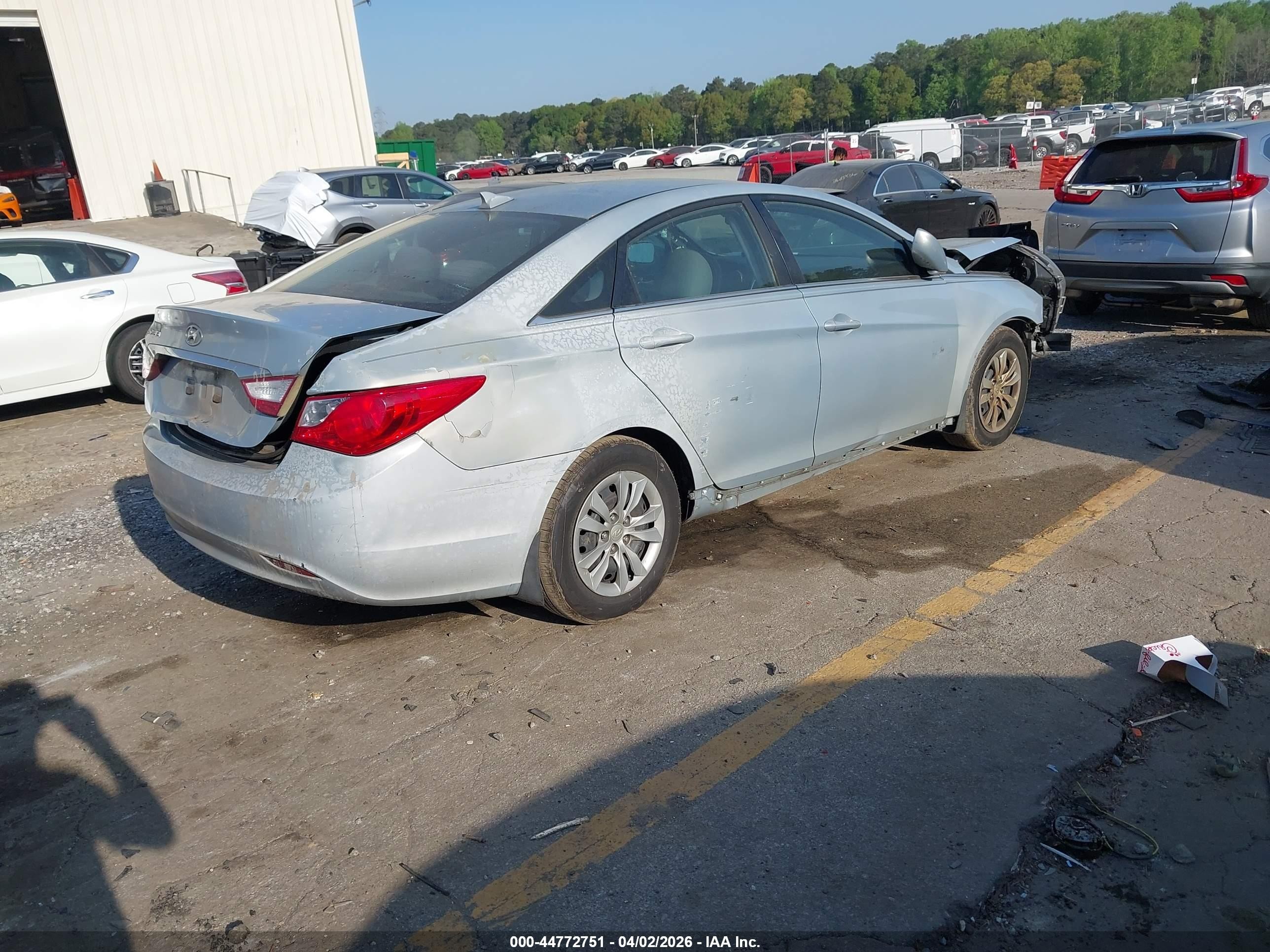 2012 Hyundai Sonata Gls Blue vin: 5NPEB4AC8CH341427