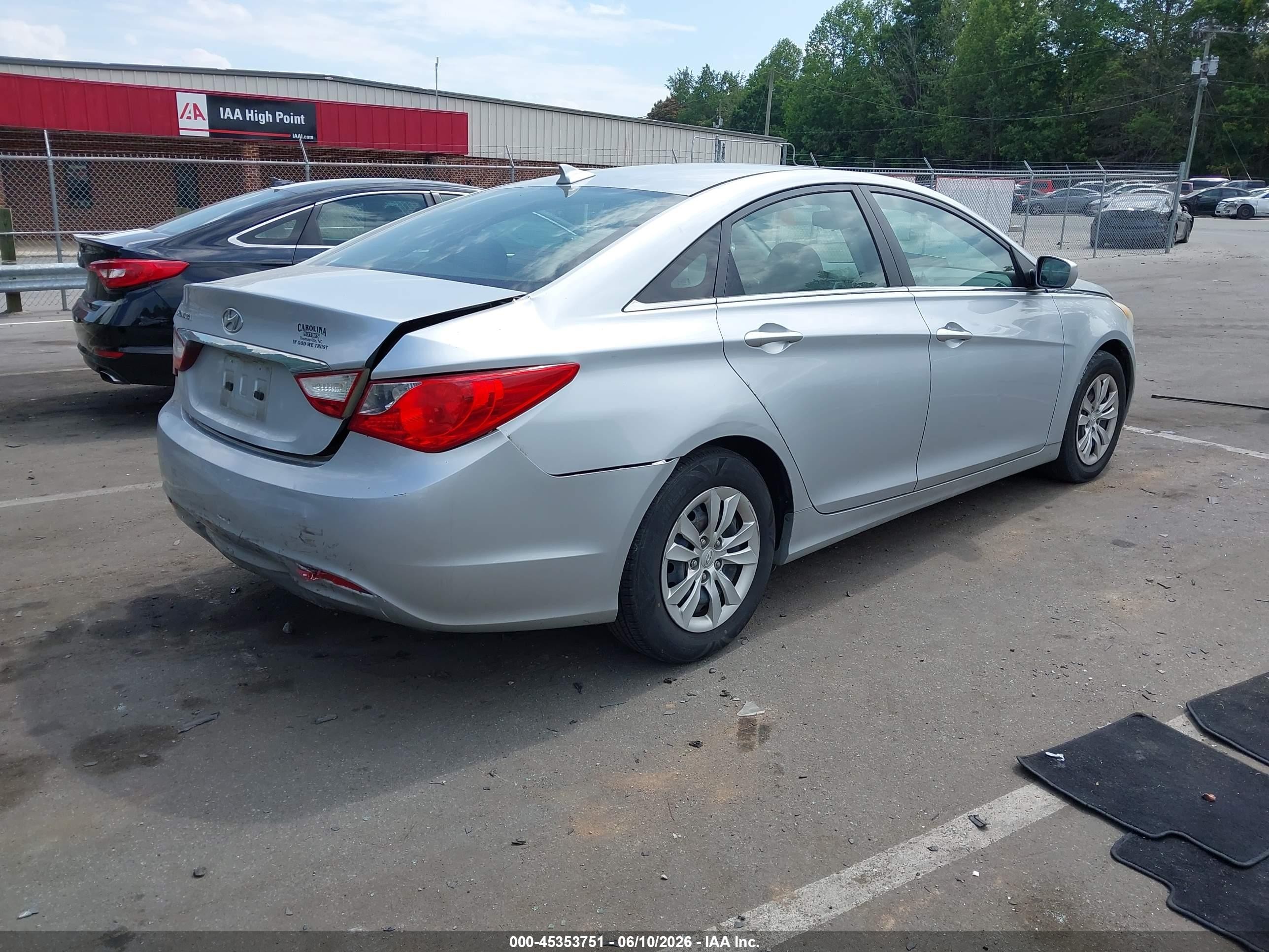 2012 Hyundai Sonata Gls Silver vin: 5NPEB4AC8CH359734