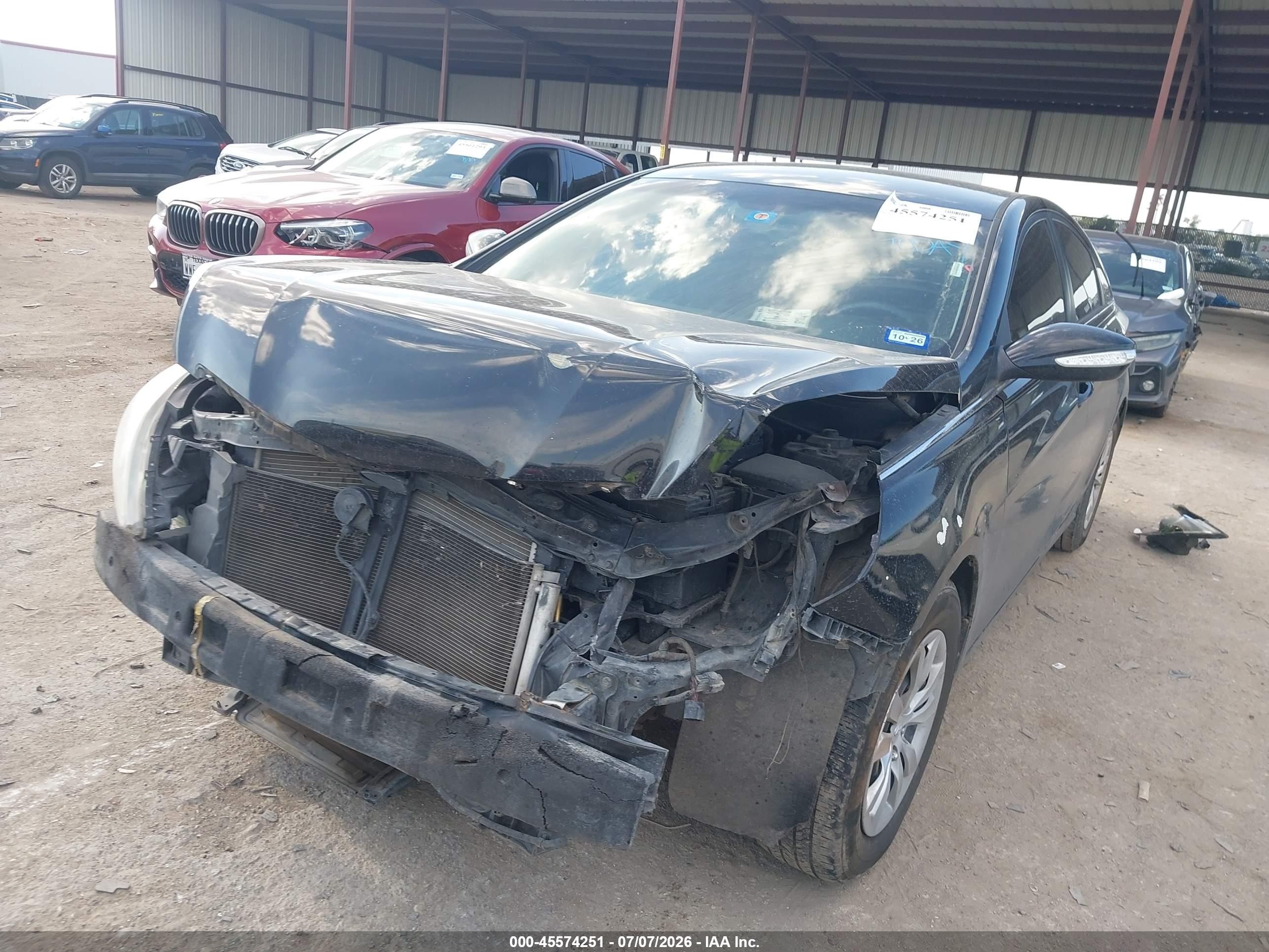 2012 Hyundai Sonata Gls Black vin: 5NPEB4AC8CH393740