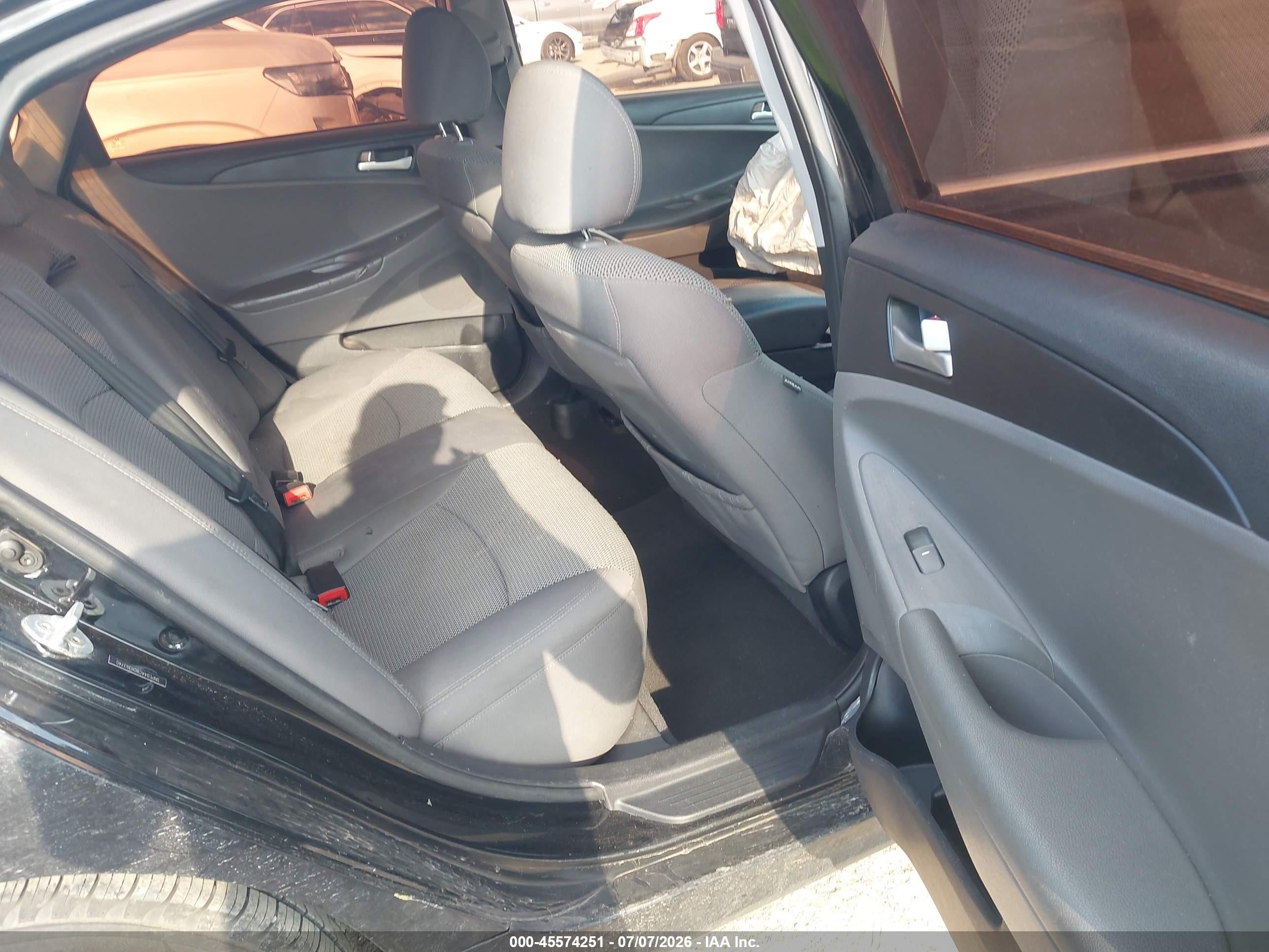 2012 Hyundai Sonata Gls Black vin: 5NPEB4AC8CH393740