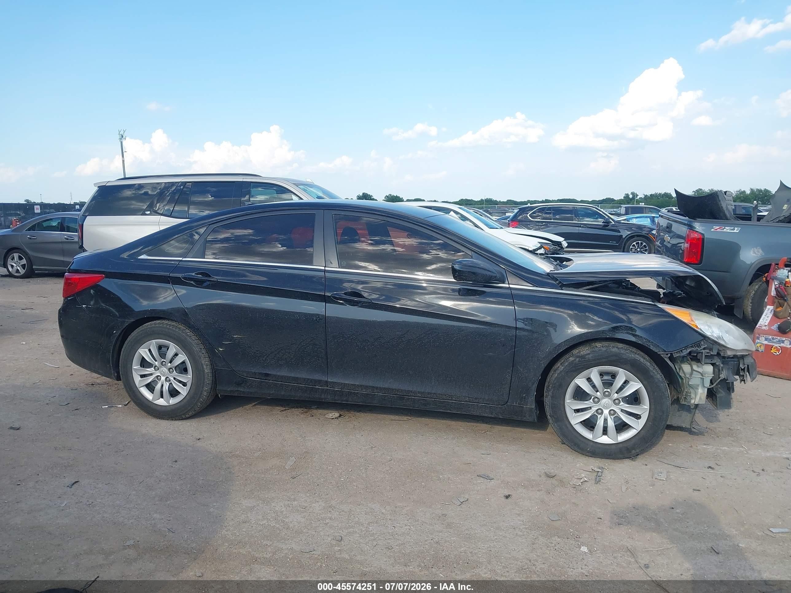 2012 Hyundai Sonata Gls Black vin: 5NPEB4AC8CH393740