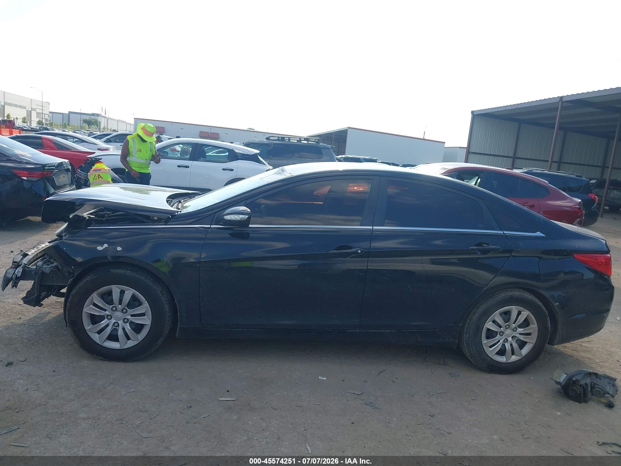 2012 Hyundai Sonata Gls Black vin: 5NPEB4AC8CH393740