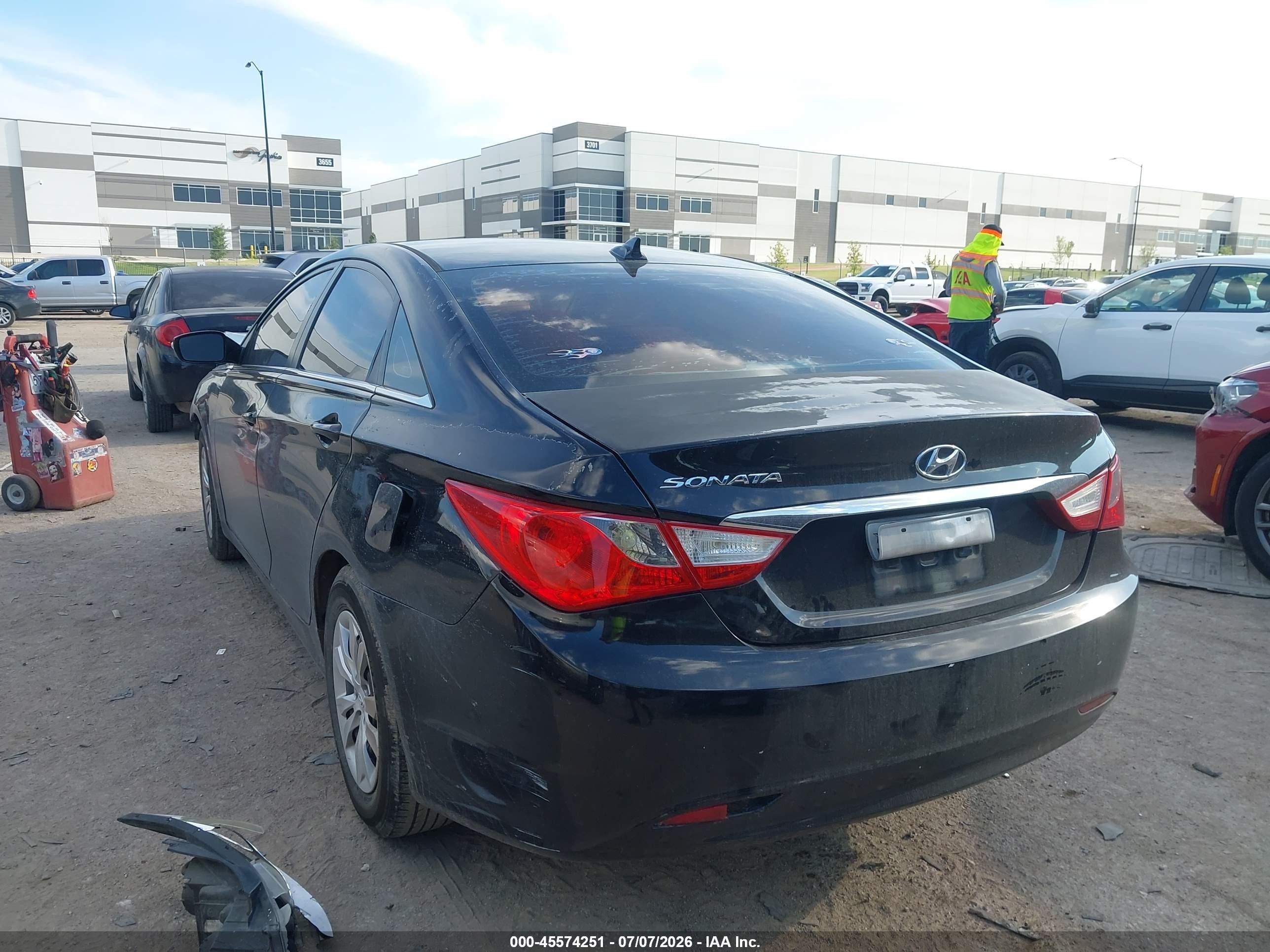 2012 Hyundai Sonata Gls Black vin: 5NPEB4AC8CH393740