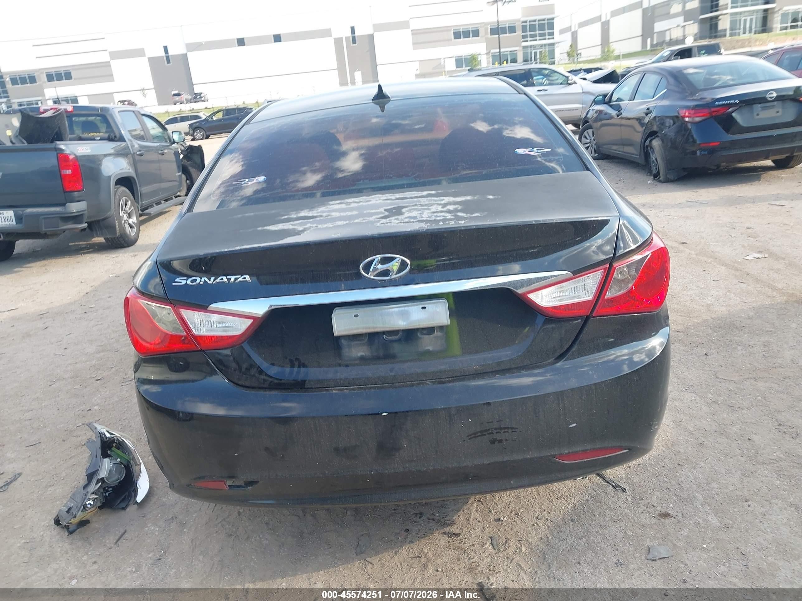2012 Hyundai Sonata Gls Black vin: 5NPEB4AC8CH393740