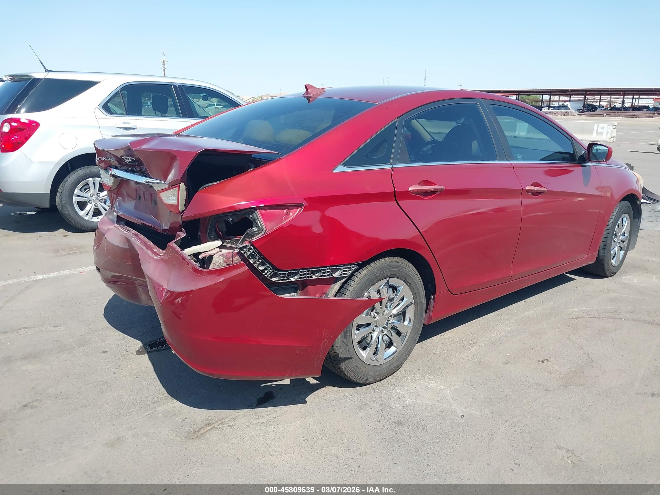 2012 Hyundai Sonata Gls Красный vin: 5NPEB4AC8CH420273