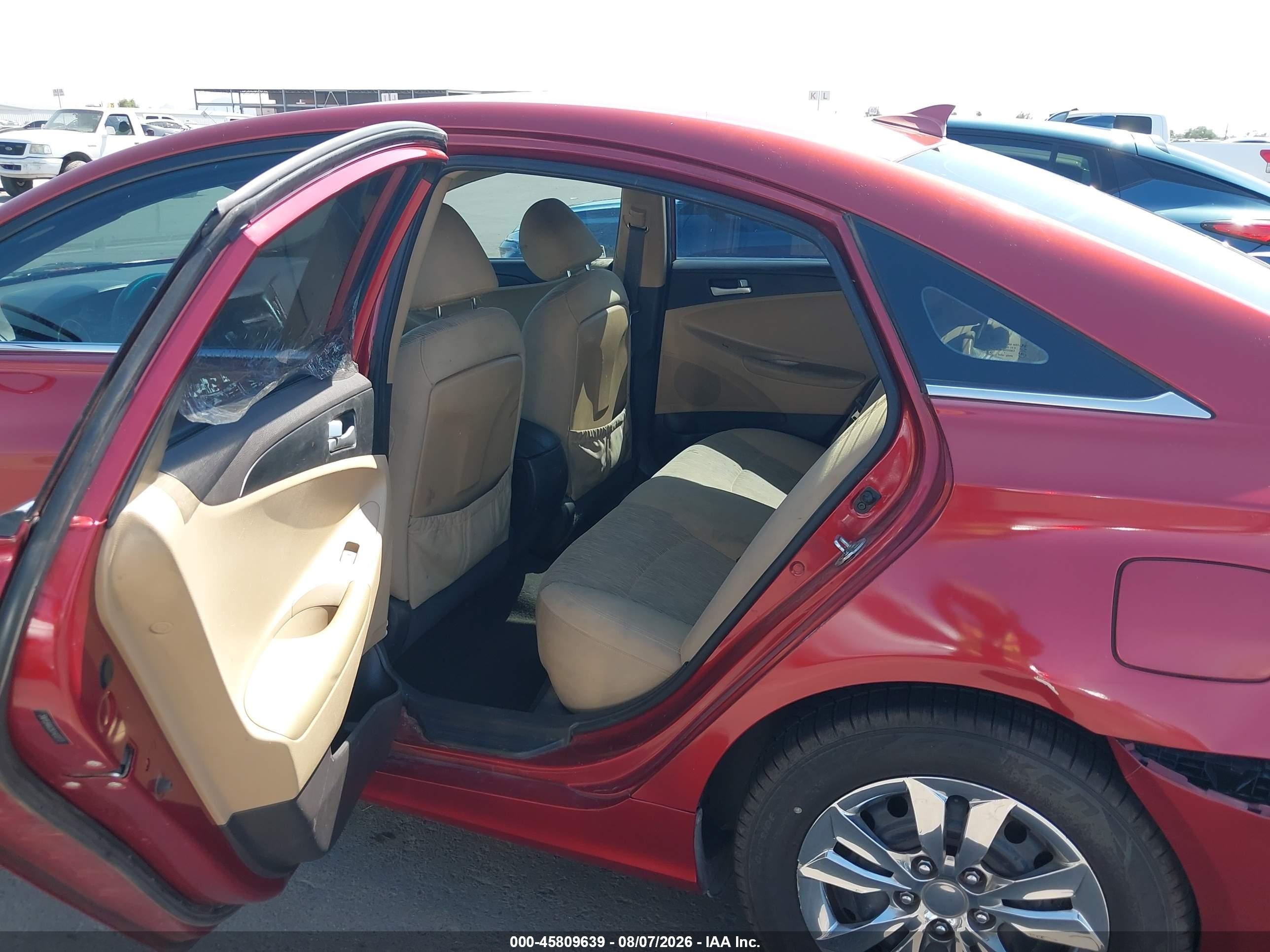 2012 Hyundai Sonata Gls Красный vin: 5NPEB4AC8CH420273