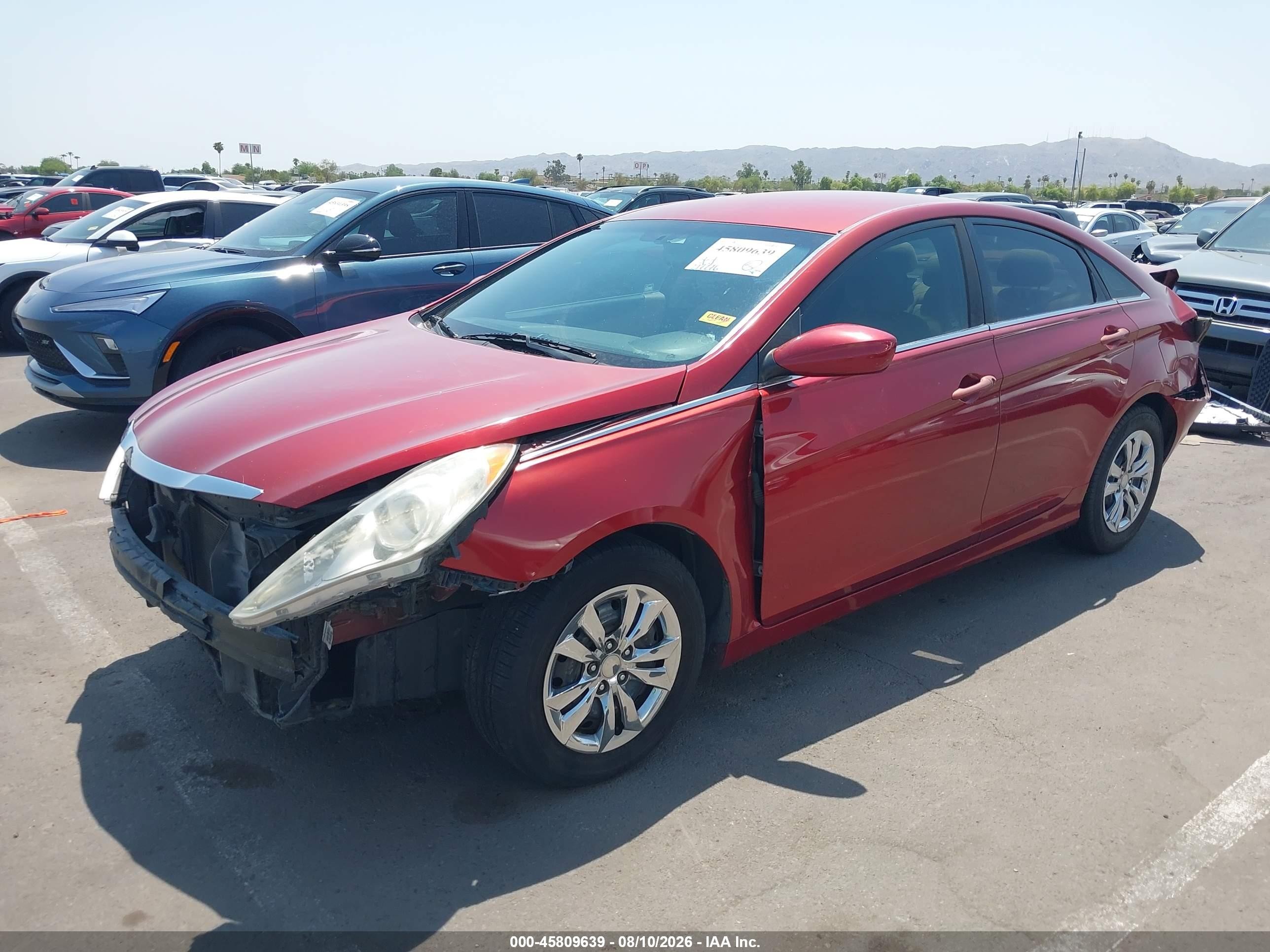 2012 Hyundai Sonata Gls Красный vin: 5NPEB4AC8CH420273