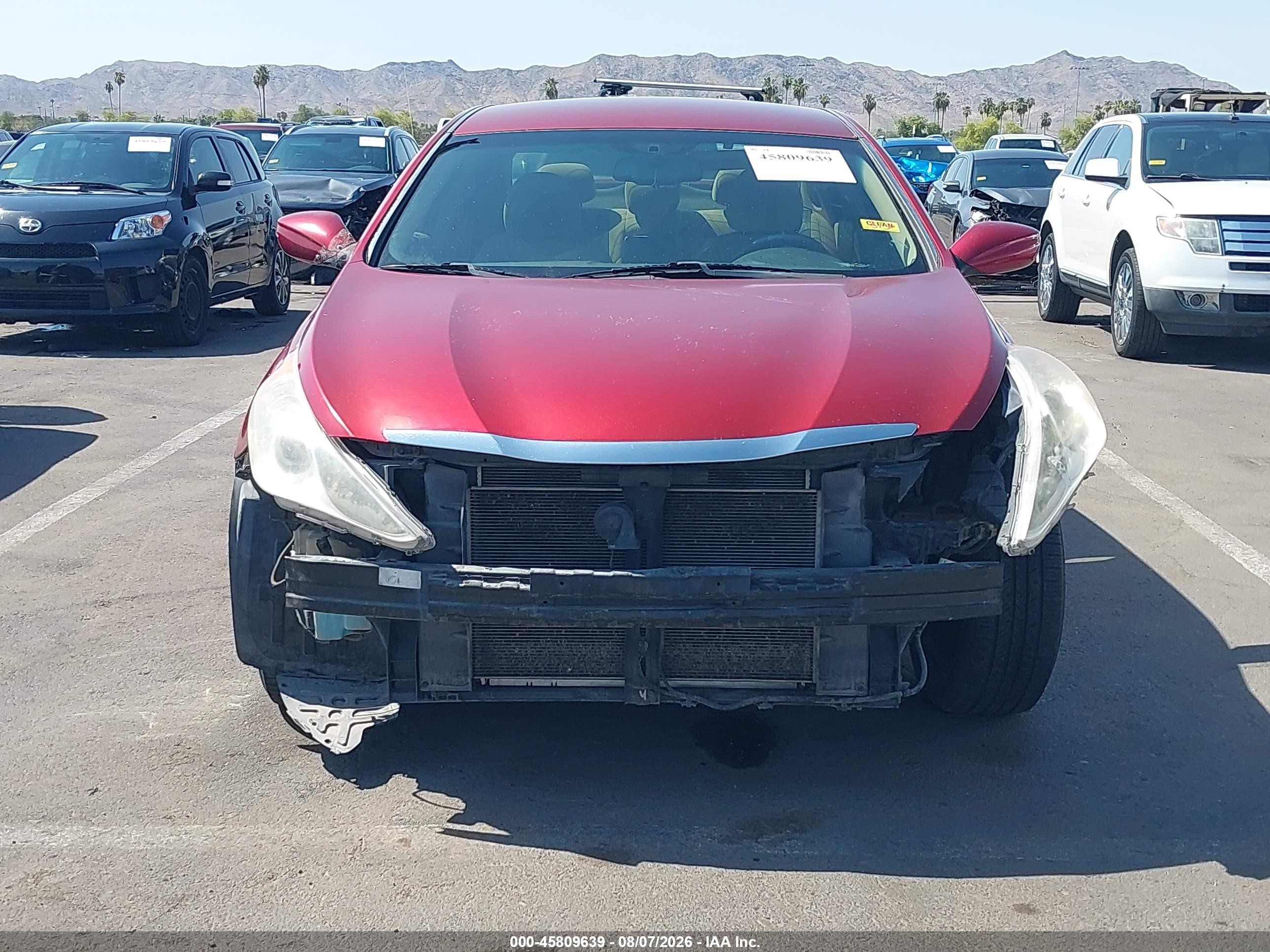 2012 Hyundai Sonata Gls Красный vin: 5NPEB4AC8CH420273