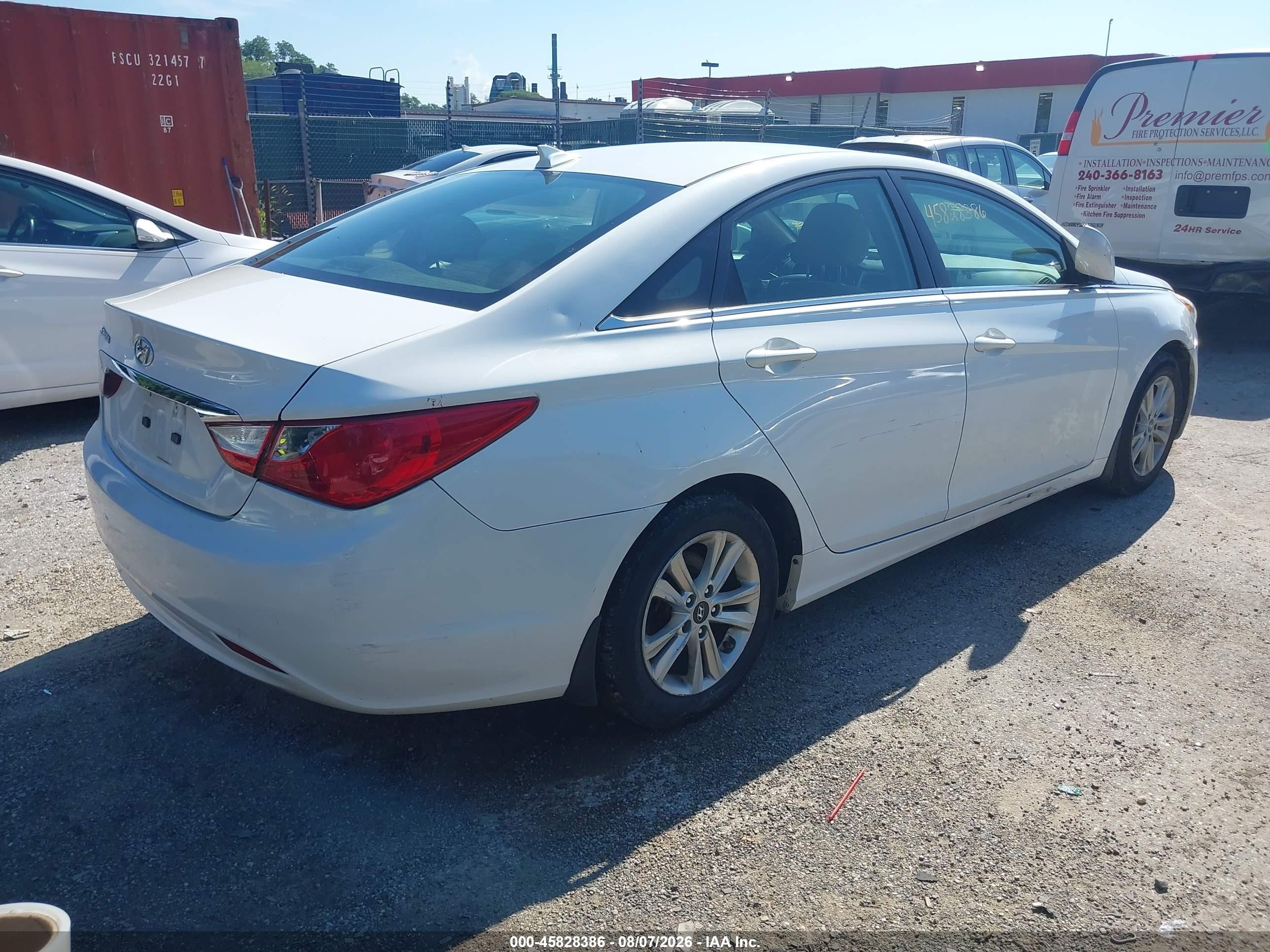 2012 Hyundai Sonata Gls Белый vin: 5NPEB4AC8CH461020