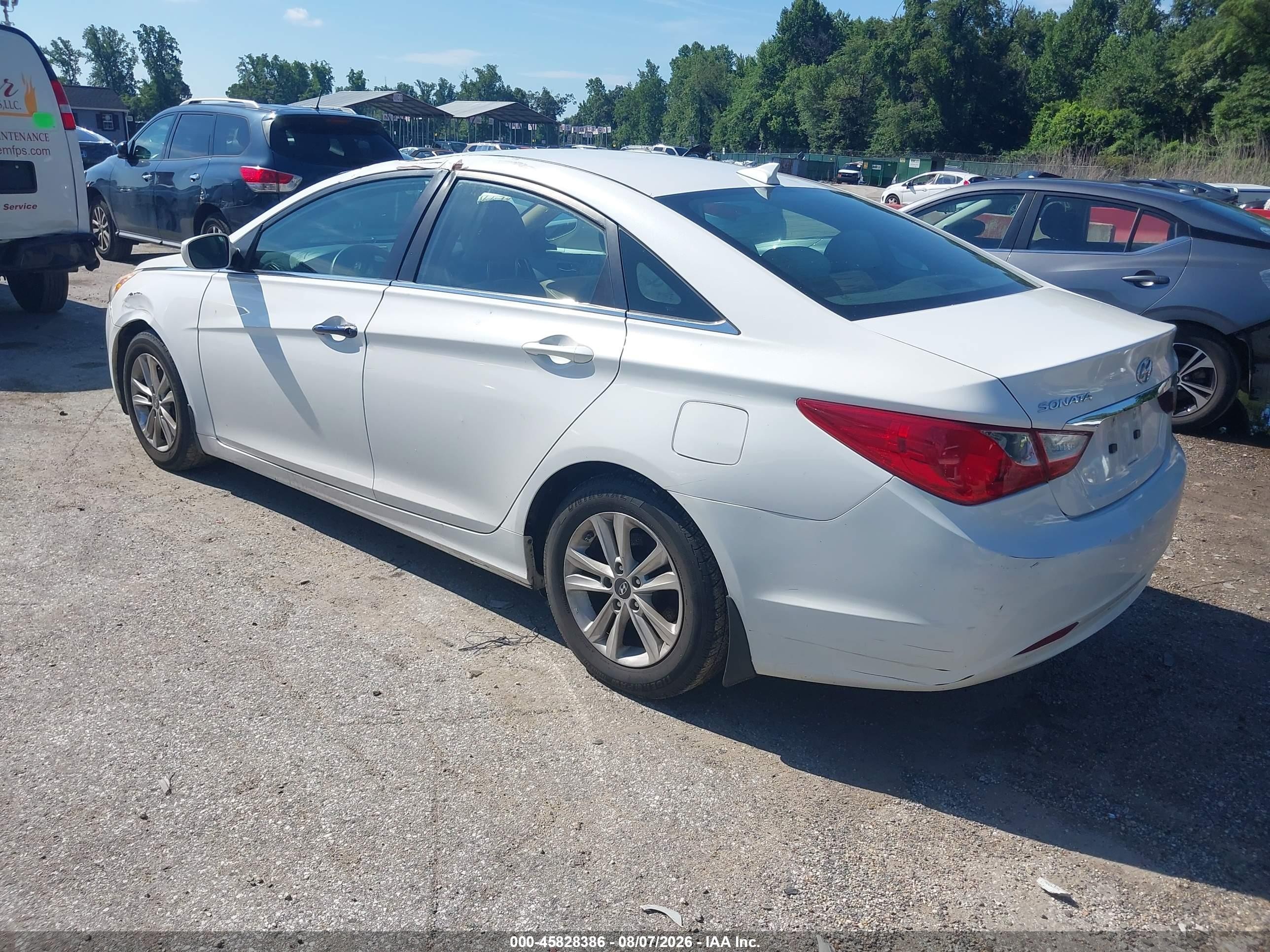 2012 Hyundai Sonata Gls Белый vin: 5NPEB4AC8CH461020