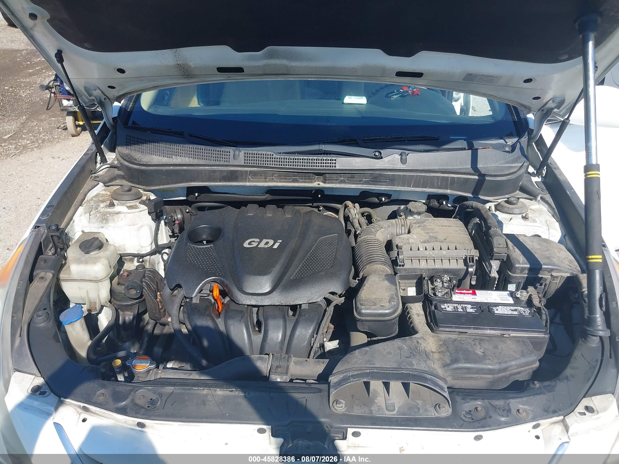 2012 Hyundai Sonata Gls Белый vin: 5NPEB4AC8CH461020