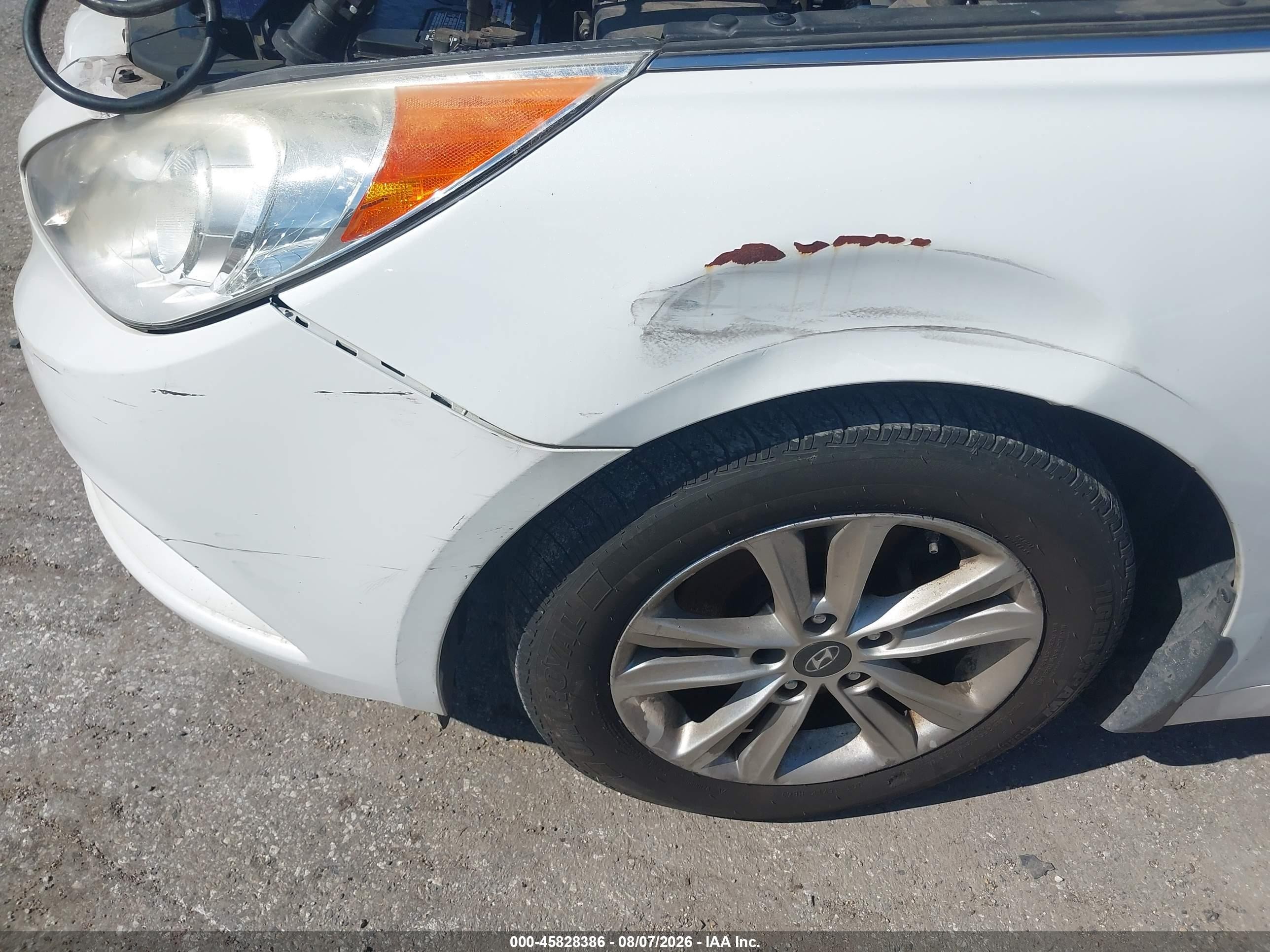 2012 Hyundai Sonata Gls Белый vin: 5NPEB4AC8CH461020