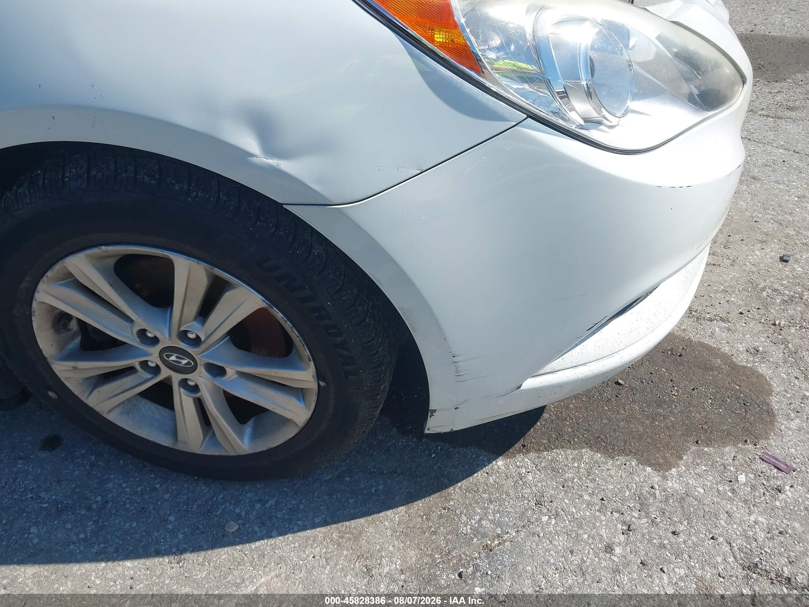 2012 Hyundai Sonata Gls Белый vin: 5NPEB4AC8CH461020