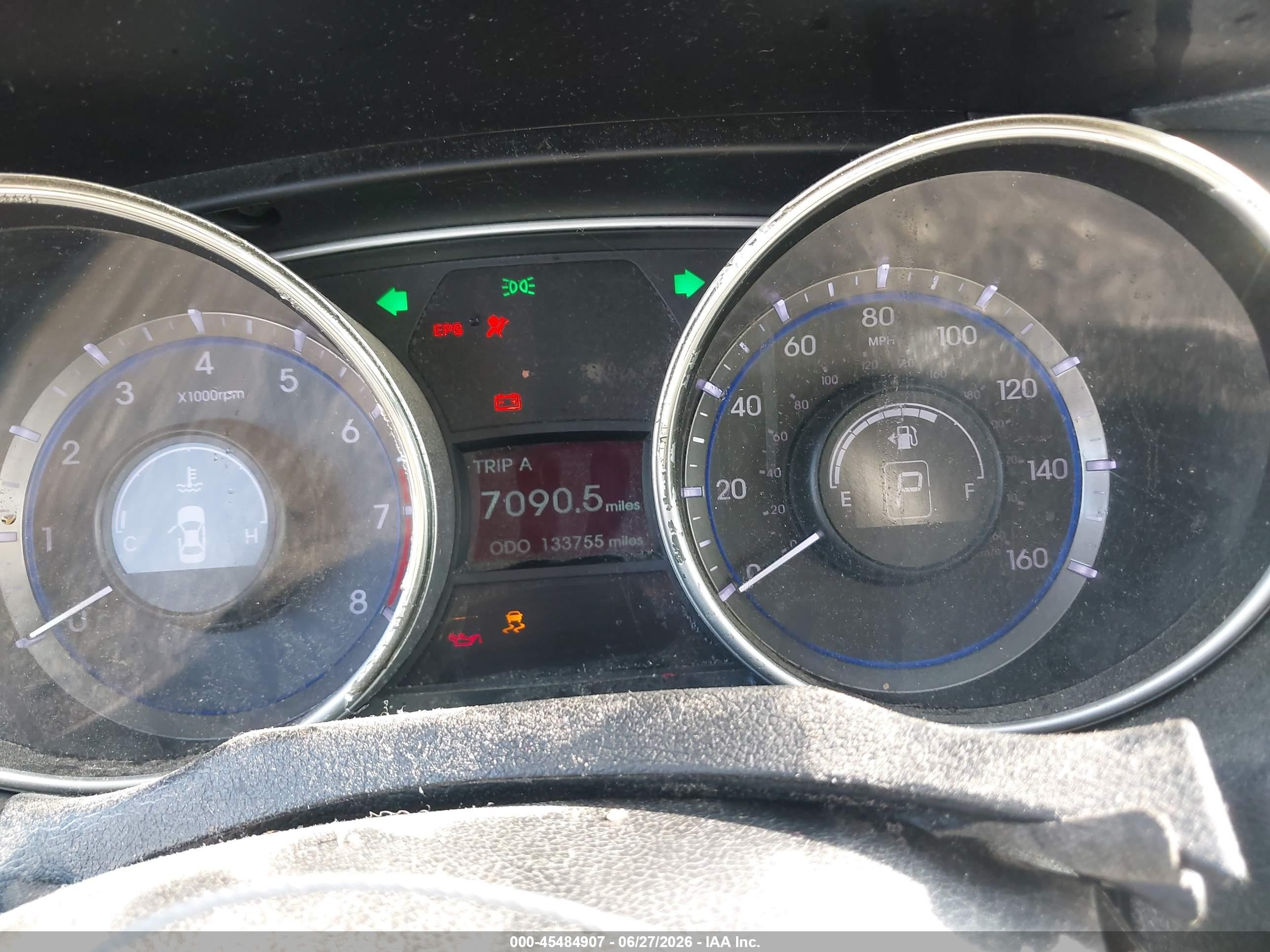 2012 Hyundai Sonata Gls Gray vin: 5NPEB4AC8CH463530