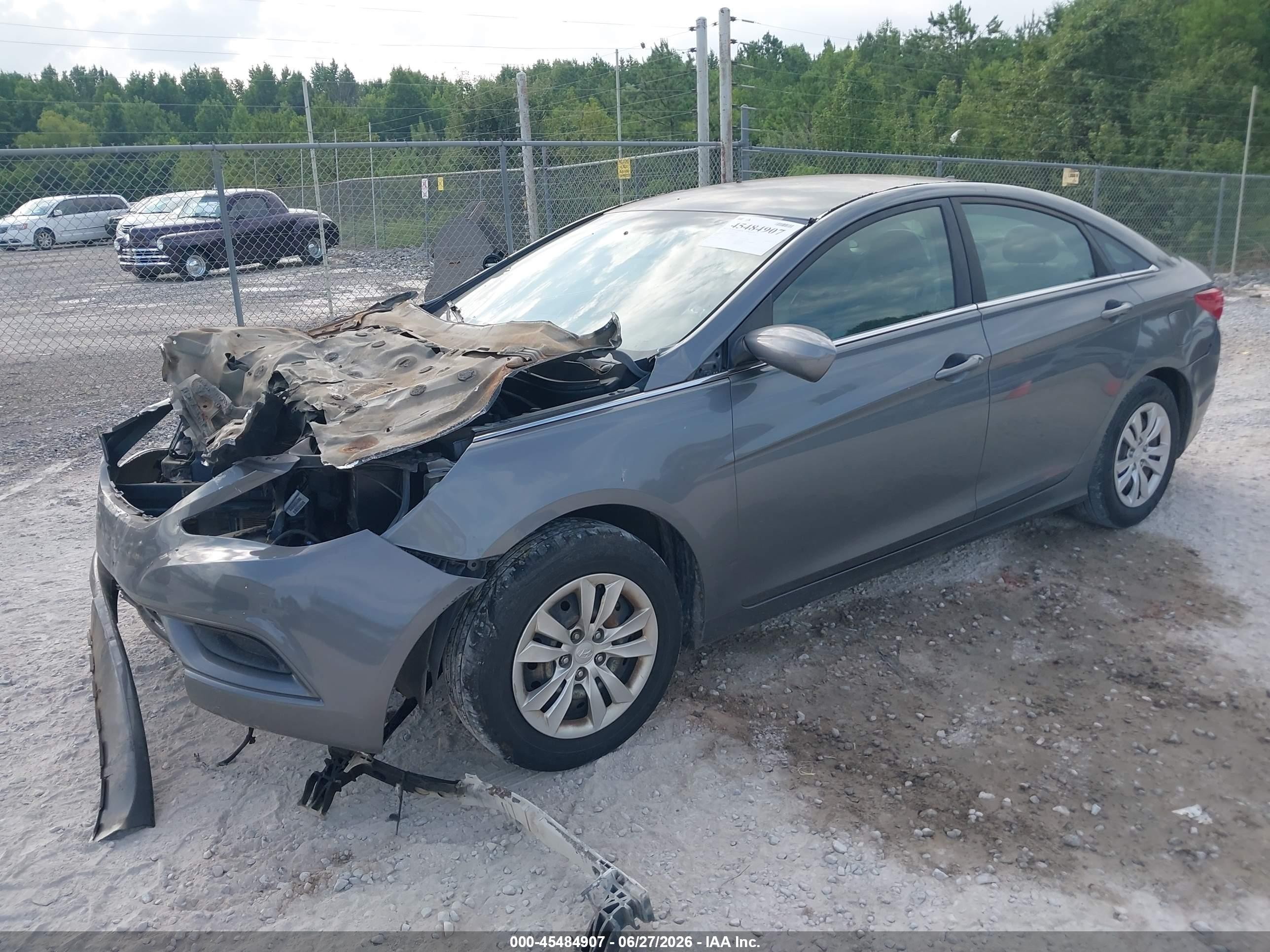 2012 Hyundai Sonata Gls Gray vin: 5NPEB4AC8CH463530