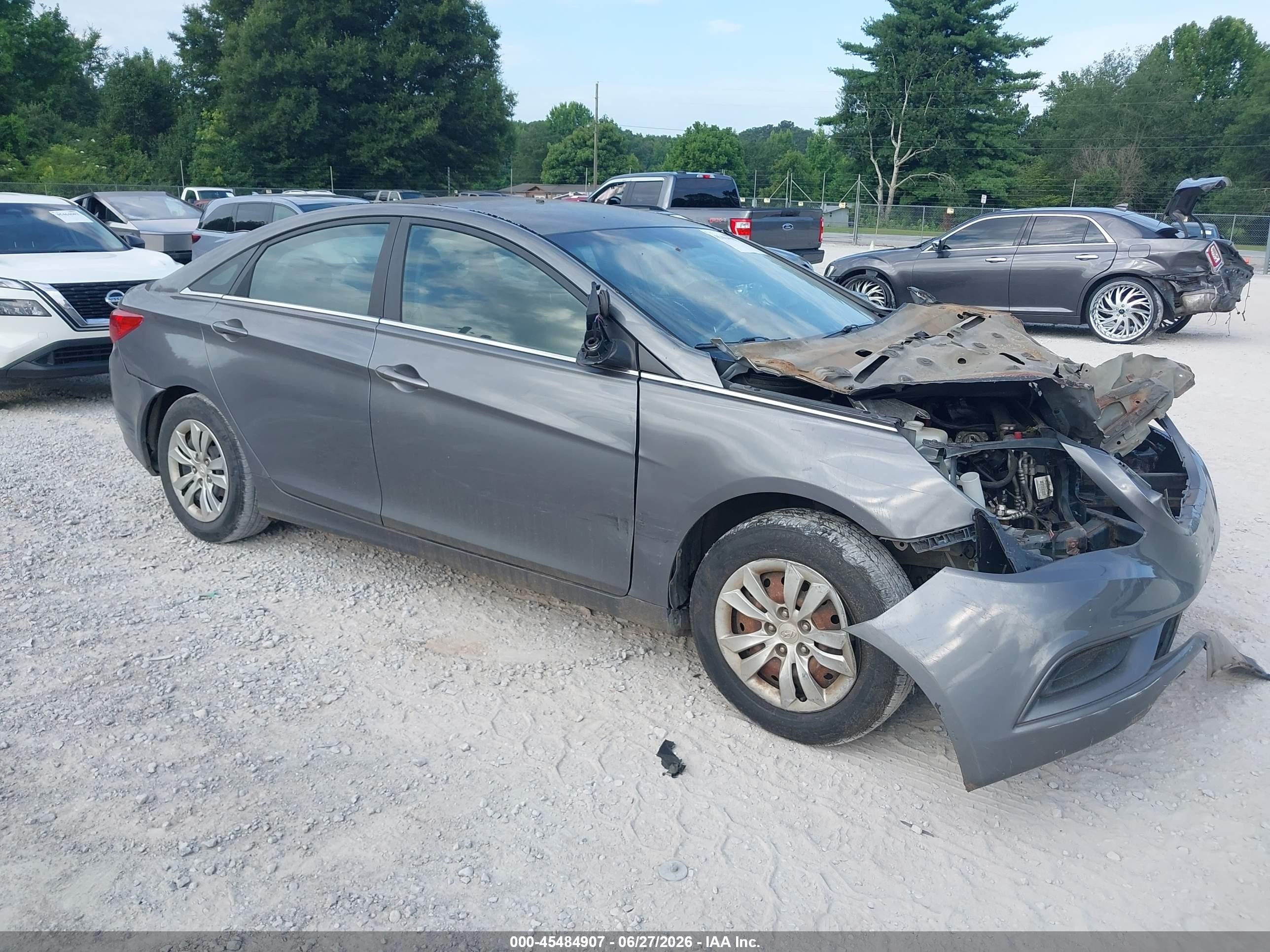 2012 Hyundai Sonata Gls Gray vin: 5NPEB4AC8CH463530