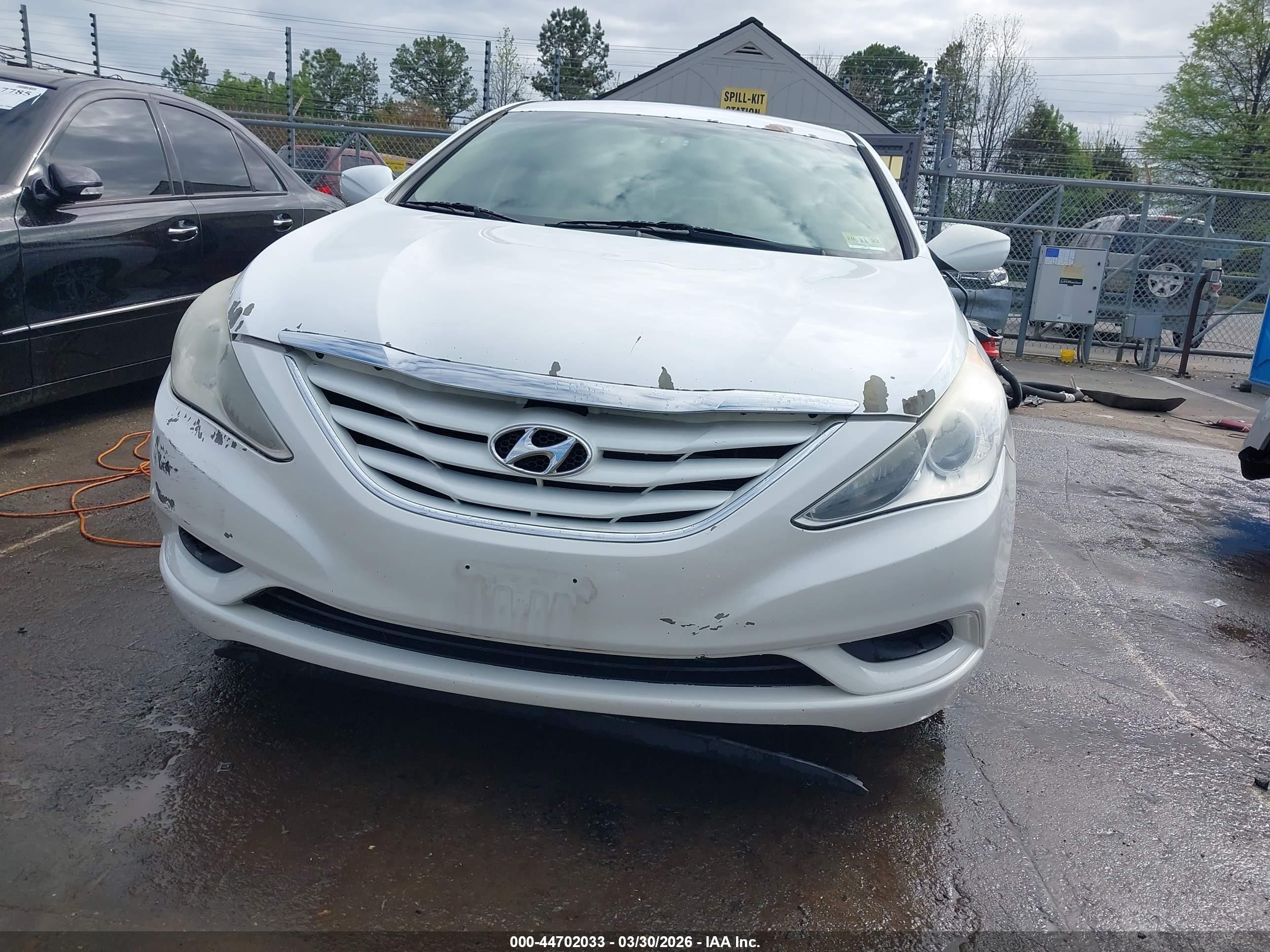 2012 Hyundai Sonata Gls White vin: 5NPEB4AC8CH482563