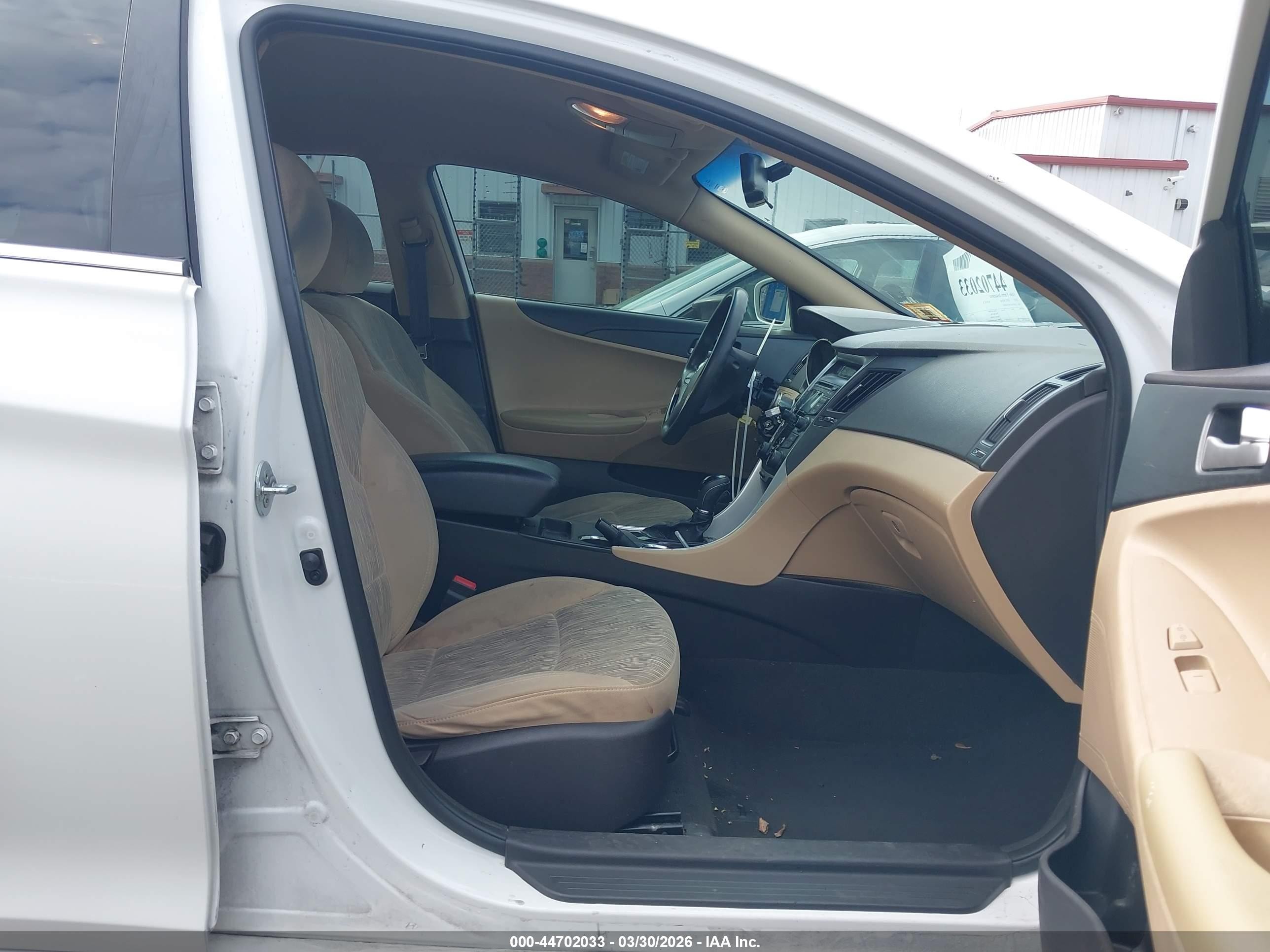 2012 Hyundai Sonata Gls White vin: 5NPEB4AC8CH482563