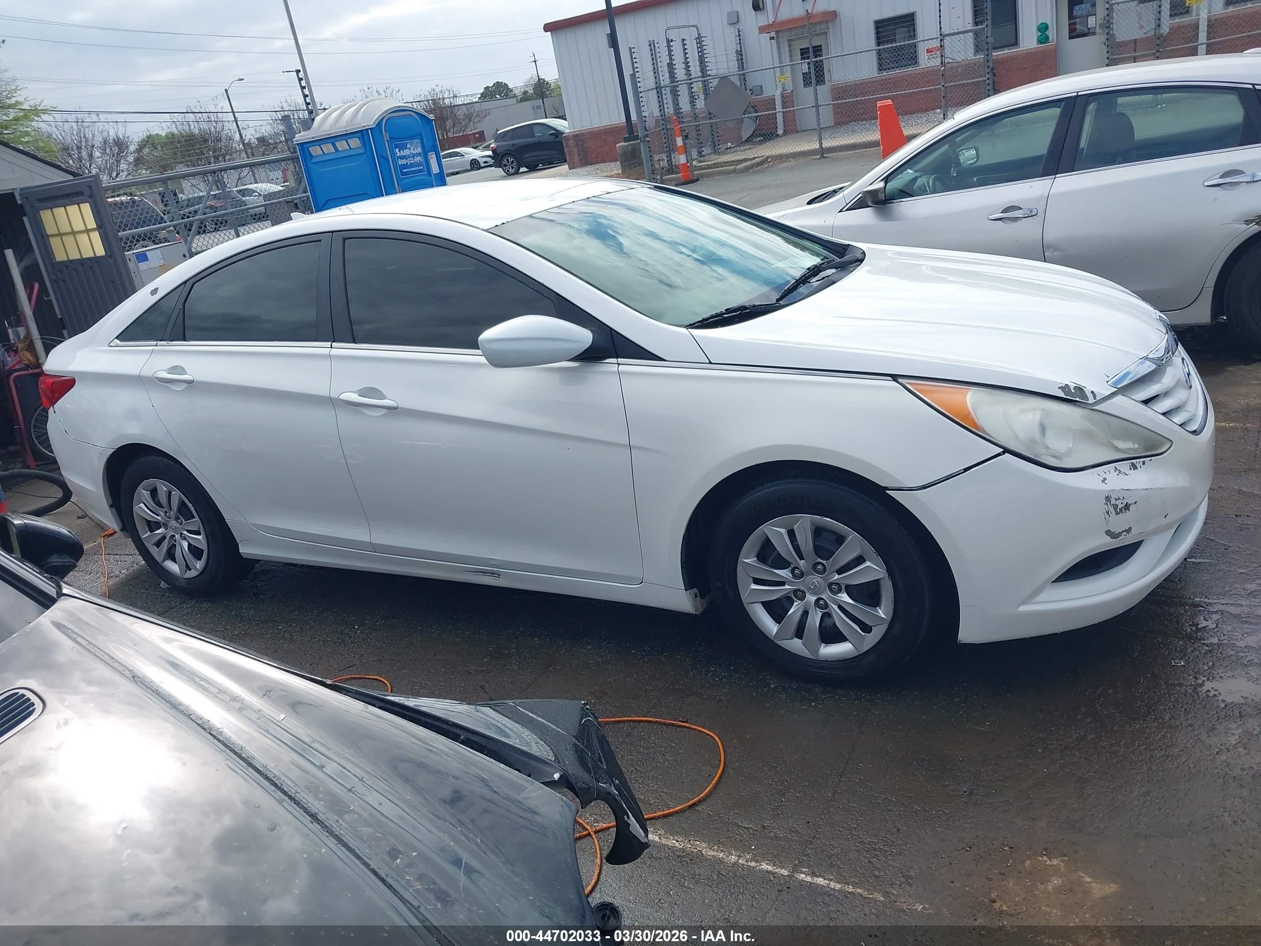 2012 Hyundai Sonata Gls White vin: 5NPEB4AC8CH482563