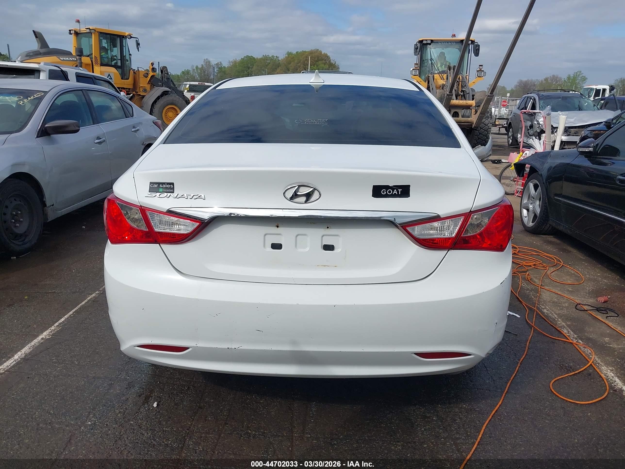 2012 Hyundai Sonata Gls White vin: 5NPEB4AC8CH482563