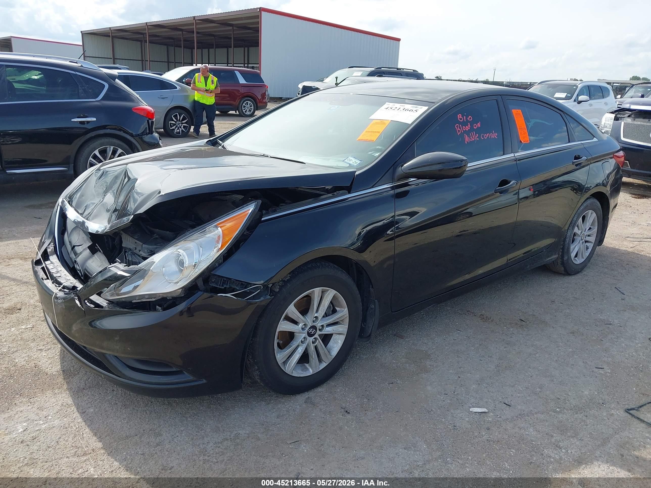 2012 Hyundai Sonata Gls Black vin: 5NPEB4AC8CH492767