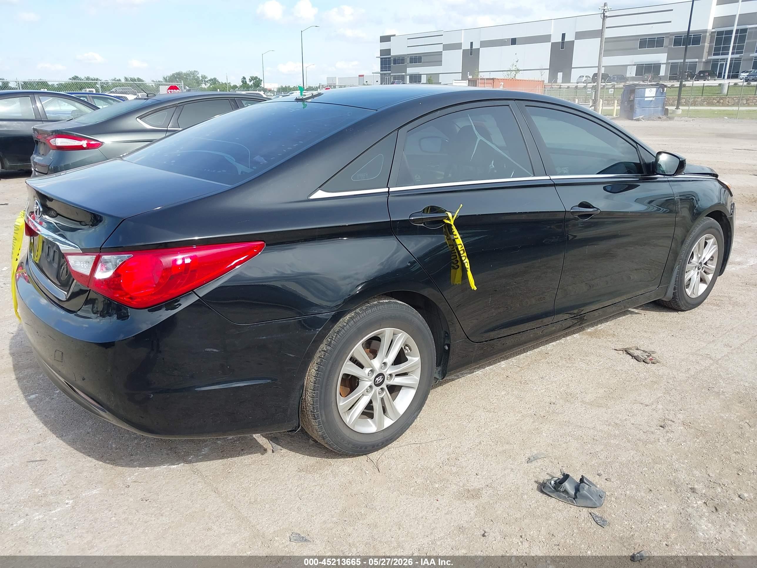 2012 Hyundai Sonata Gls Black vin: 5NPEB4AC8CH492767