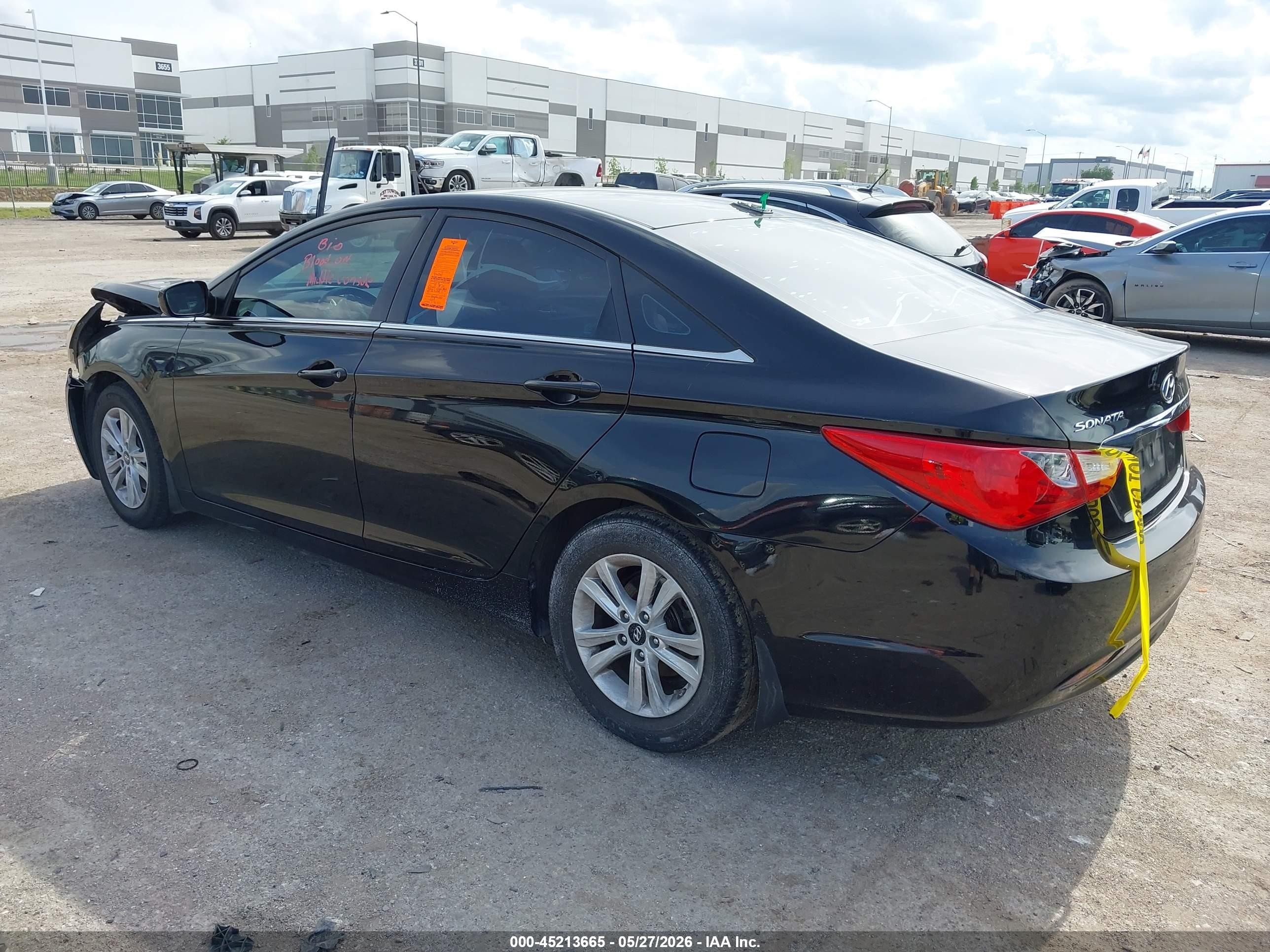 2012 Hyundai Sonata Gls Black vin: 5NPEB4AC8CH492767