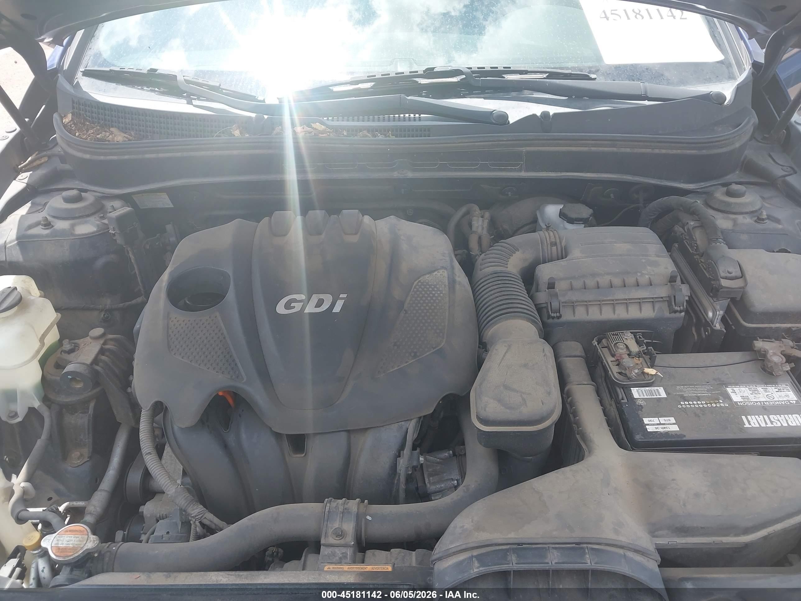 2012 Hyundai Sonata Gls Blue vin: 5NPEB4AC8CH500110