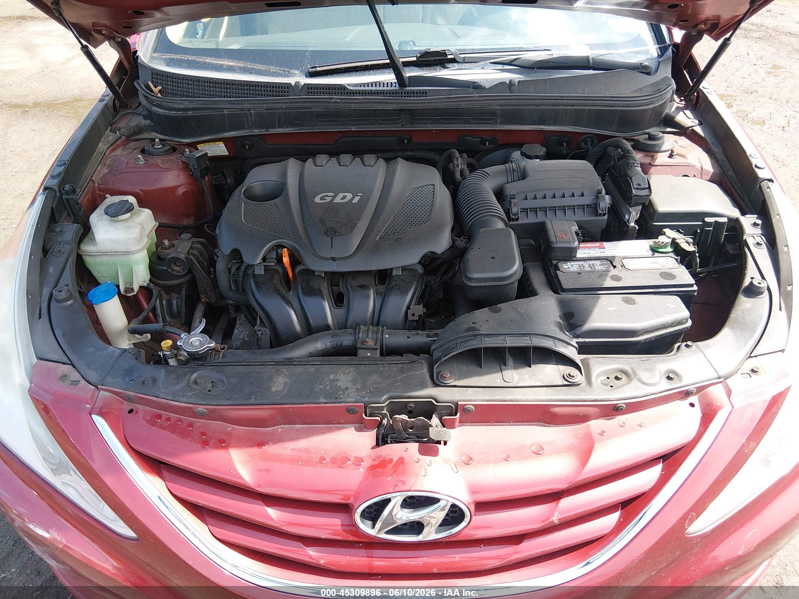 2012 Hyundai Sonata Gls Red vin: 5NPEB4AC8CH503542