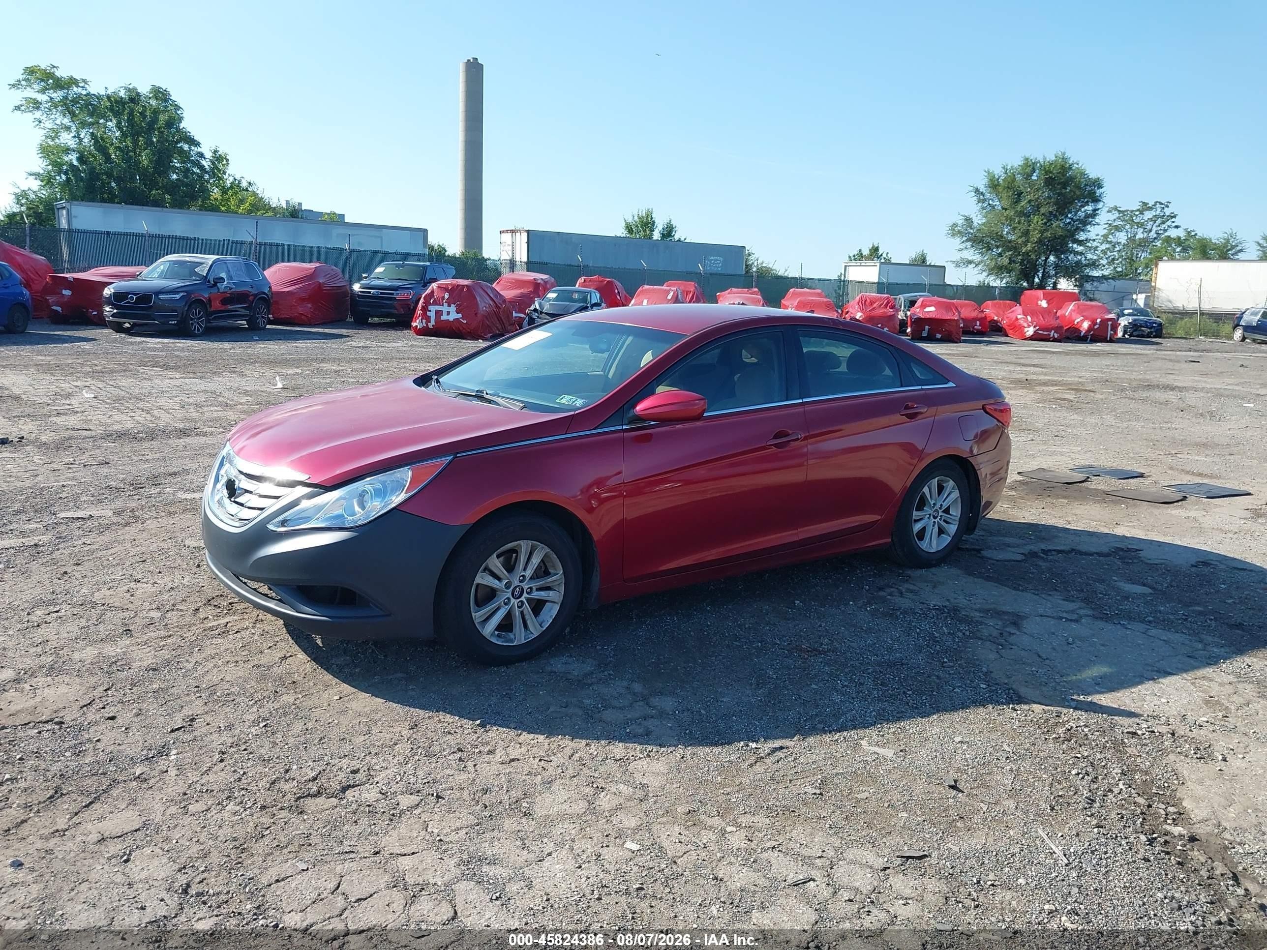 2013 Hyundai Sonata Gls/limited/se Red vin: 5NPEB4AC8D8797008