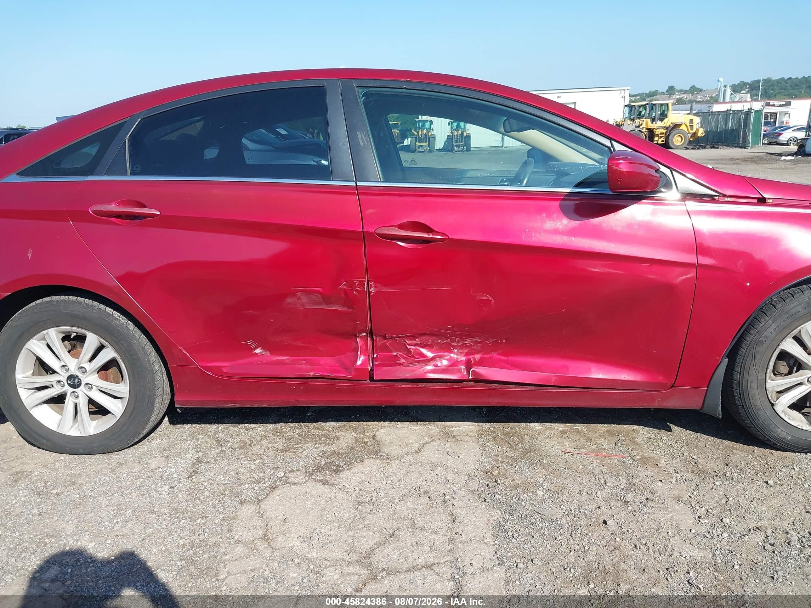 2013 Hyundai Sonata Gls/limited/se Red vin: 5NPEB4AC8D8797008