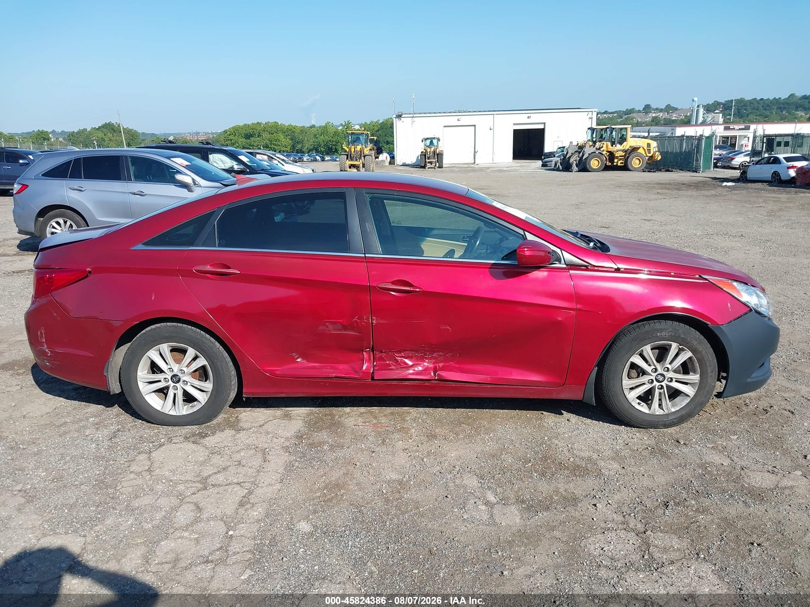 2013 Hyundai Sonata Gls/limited/se Red vin: 5NPEB4AC8D8797008