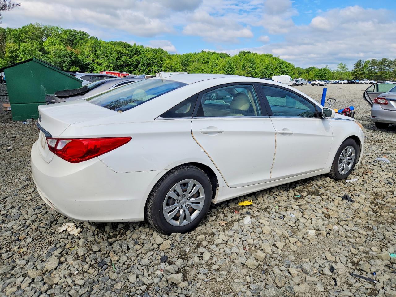 2013 Hyundai Sonata Gls White vin: 5NPEB4AC8DH516258