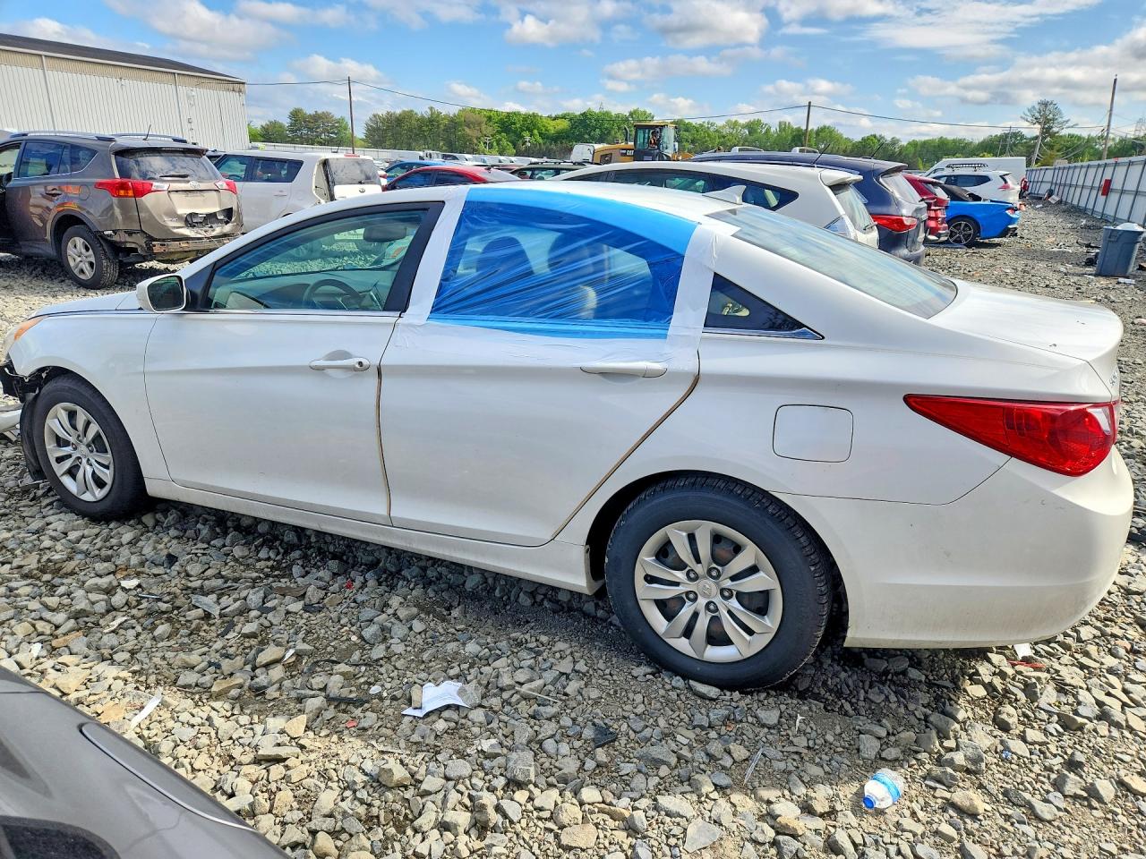 2013 Hyundai Sonata Gls White vin: 5NPEB4AC8DH516258