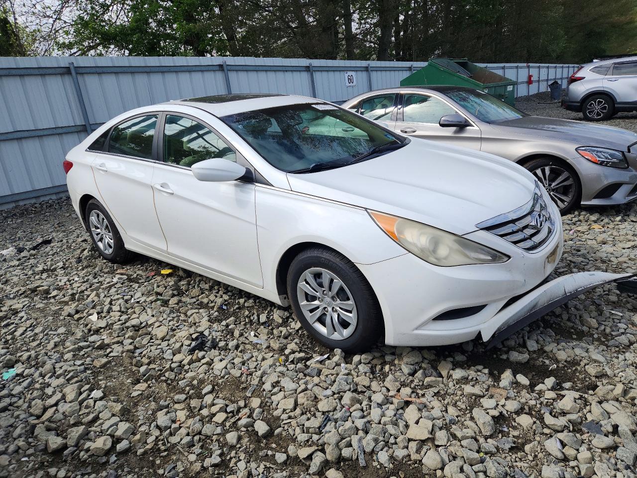 2013 Hyundai Sonata Gls White vin: 5NPEB4AC8DH516258