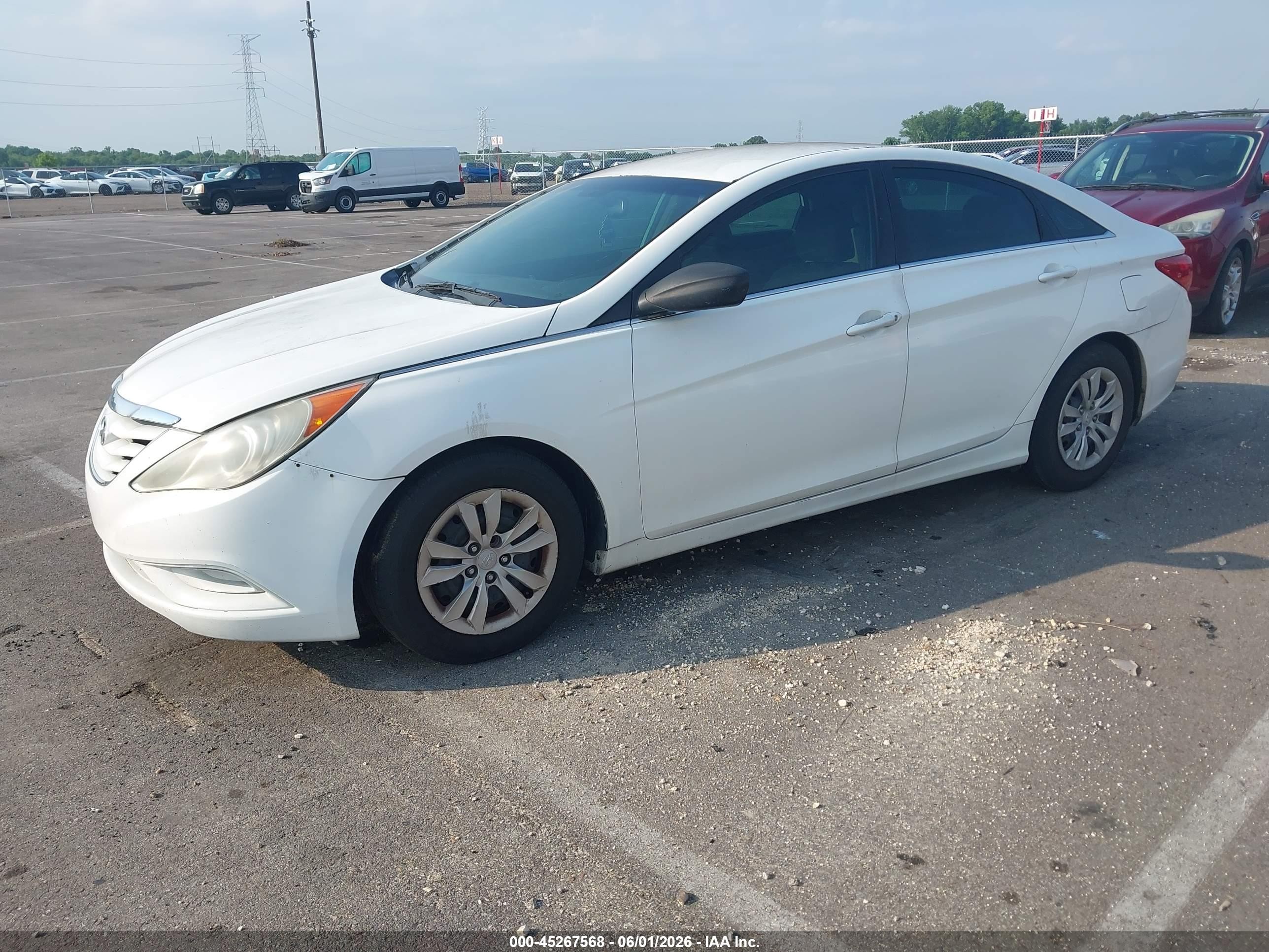 2013 Hyundai Sonata Gls Белый vin: 5NPEB4AC8DH519614