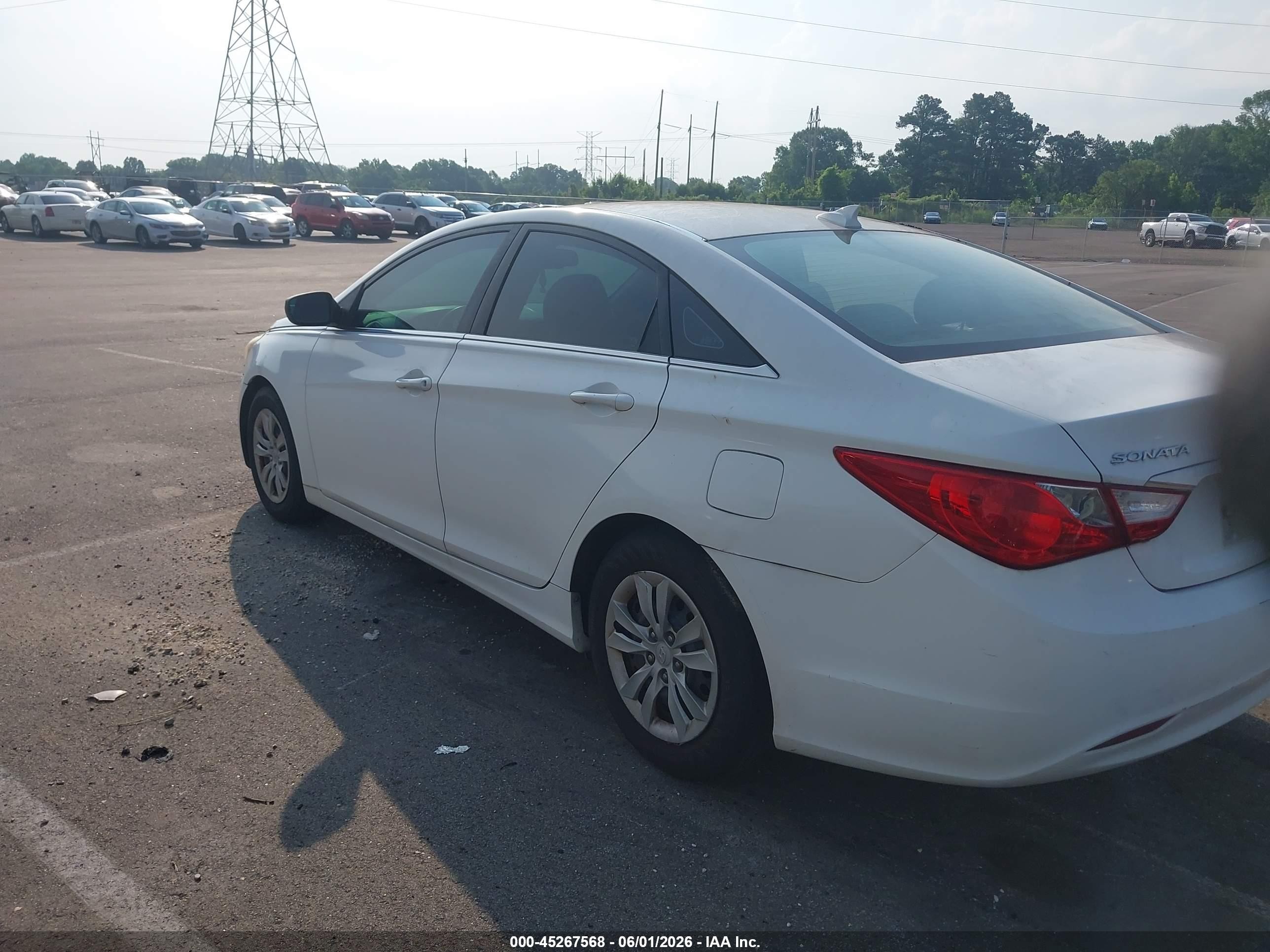 2013 Hyundai Sonata Gls Белый vin: 5NPEB4AC8DH519614
