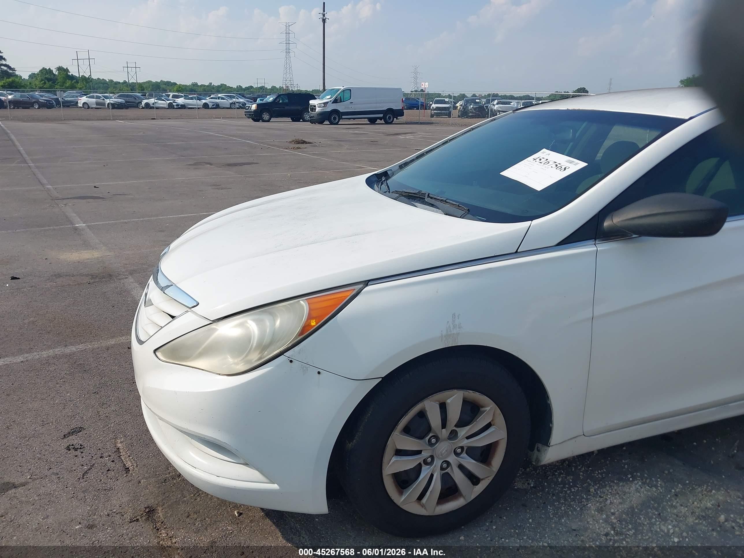 2013 Hyundai Sonata Gls Белый vin: 5NPEB4AC8DH519614