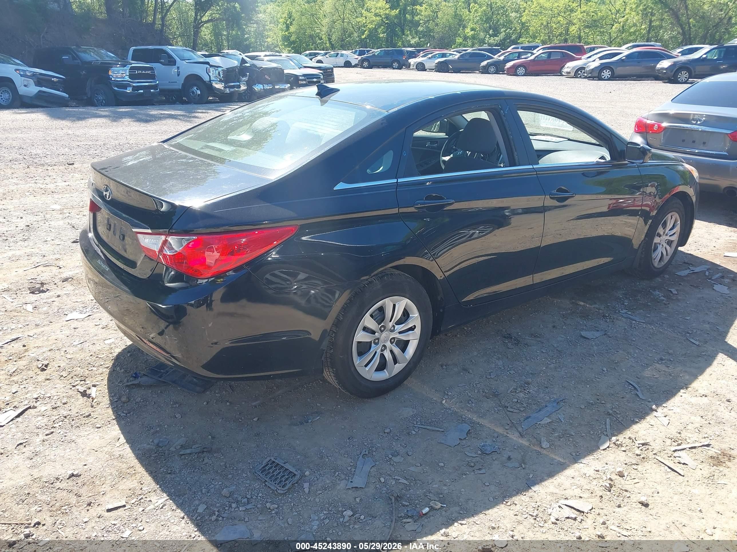 2013 Hyundai Sonata Gls Black vin: 5NPEB4AC8DH524747