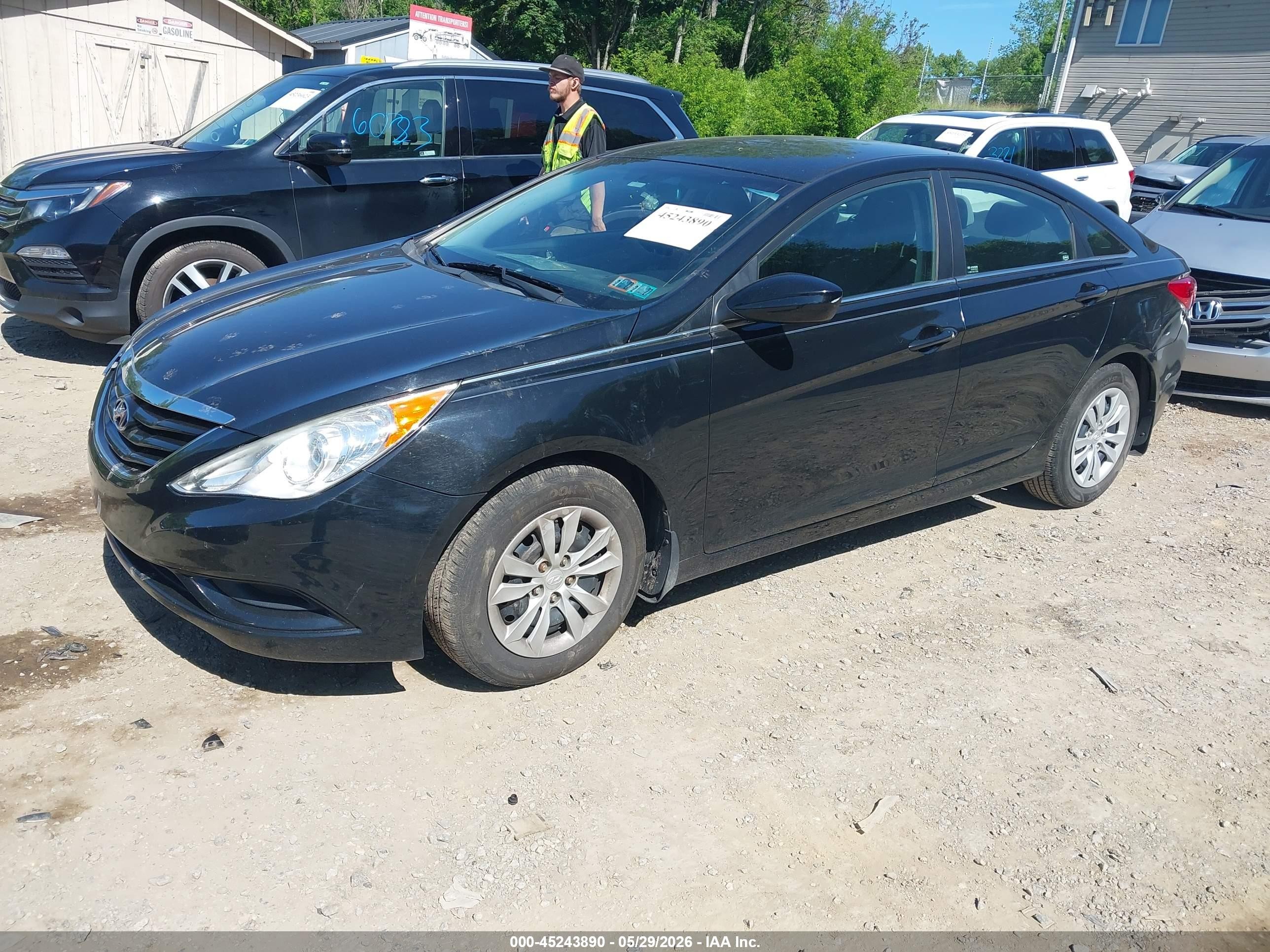 2013 Hyundai Sonata Gls Black vin: 5NPEB4AC8DH524747
