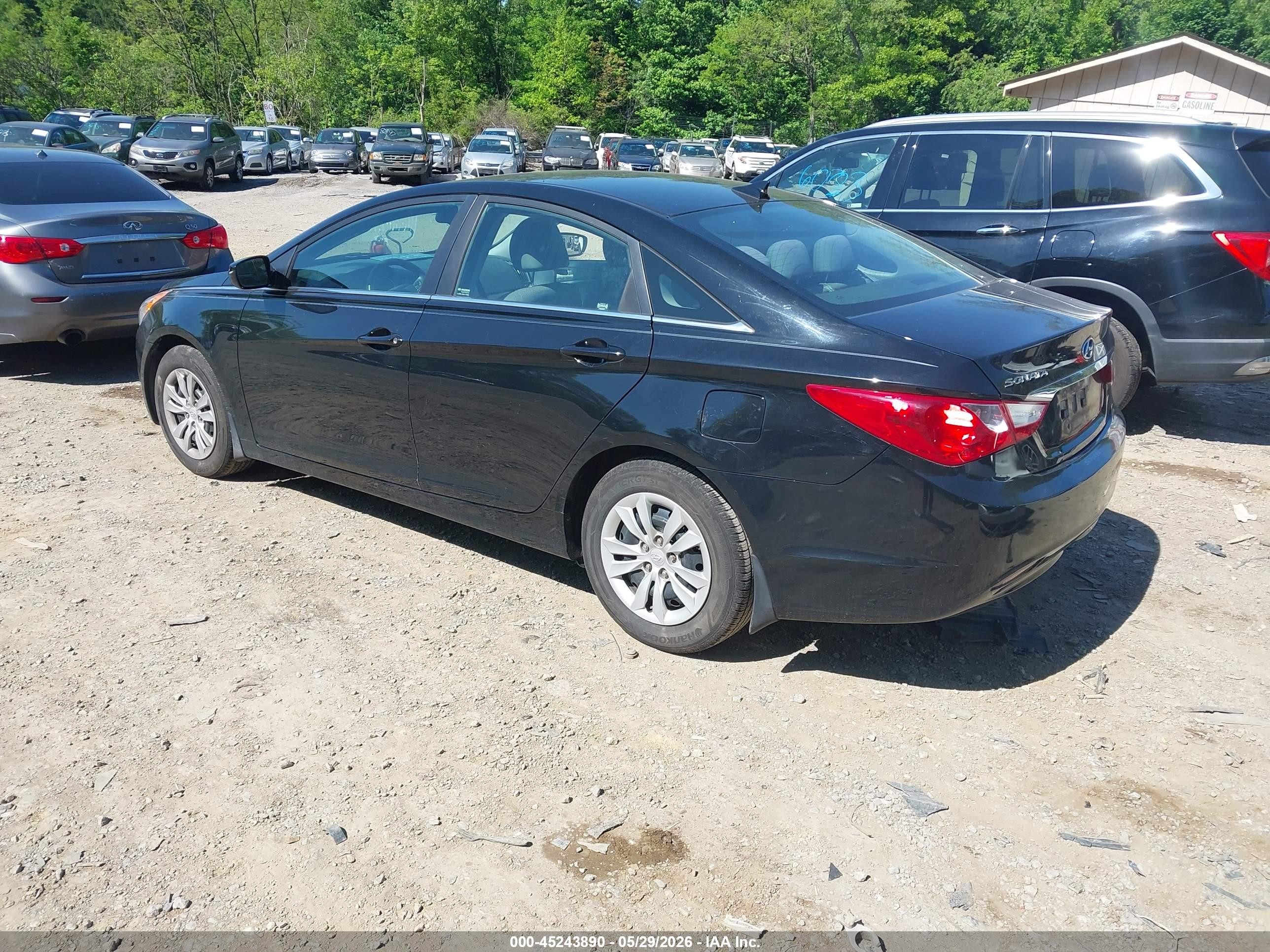 2013 Hyundai Sonata Gls Black vin: 5NPEB4AC8DH524747