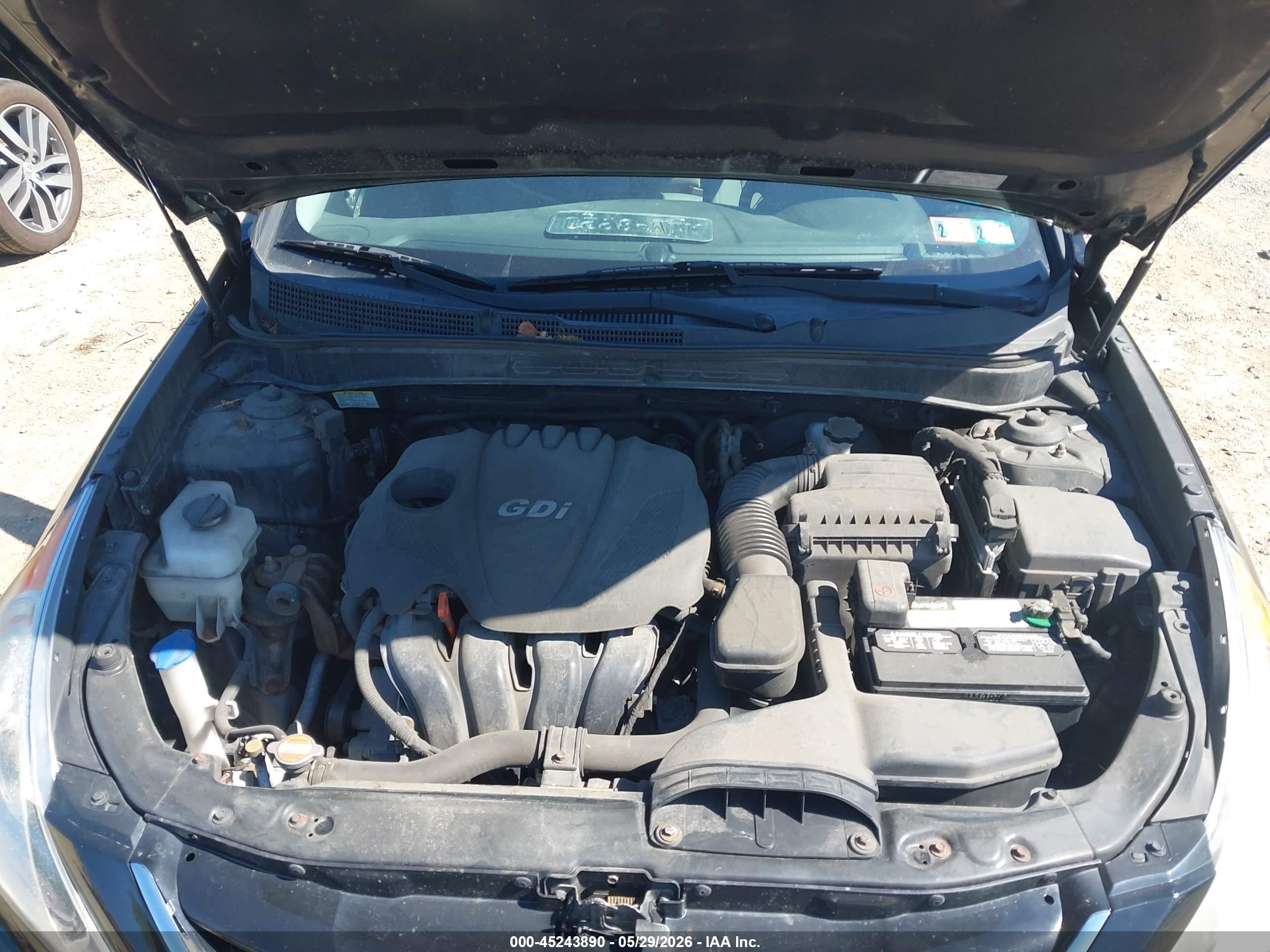 2013 Hyundai Sonata Gls Black vin: 5NPEB4AC8DH524747