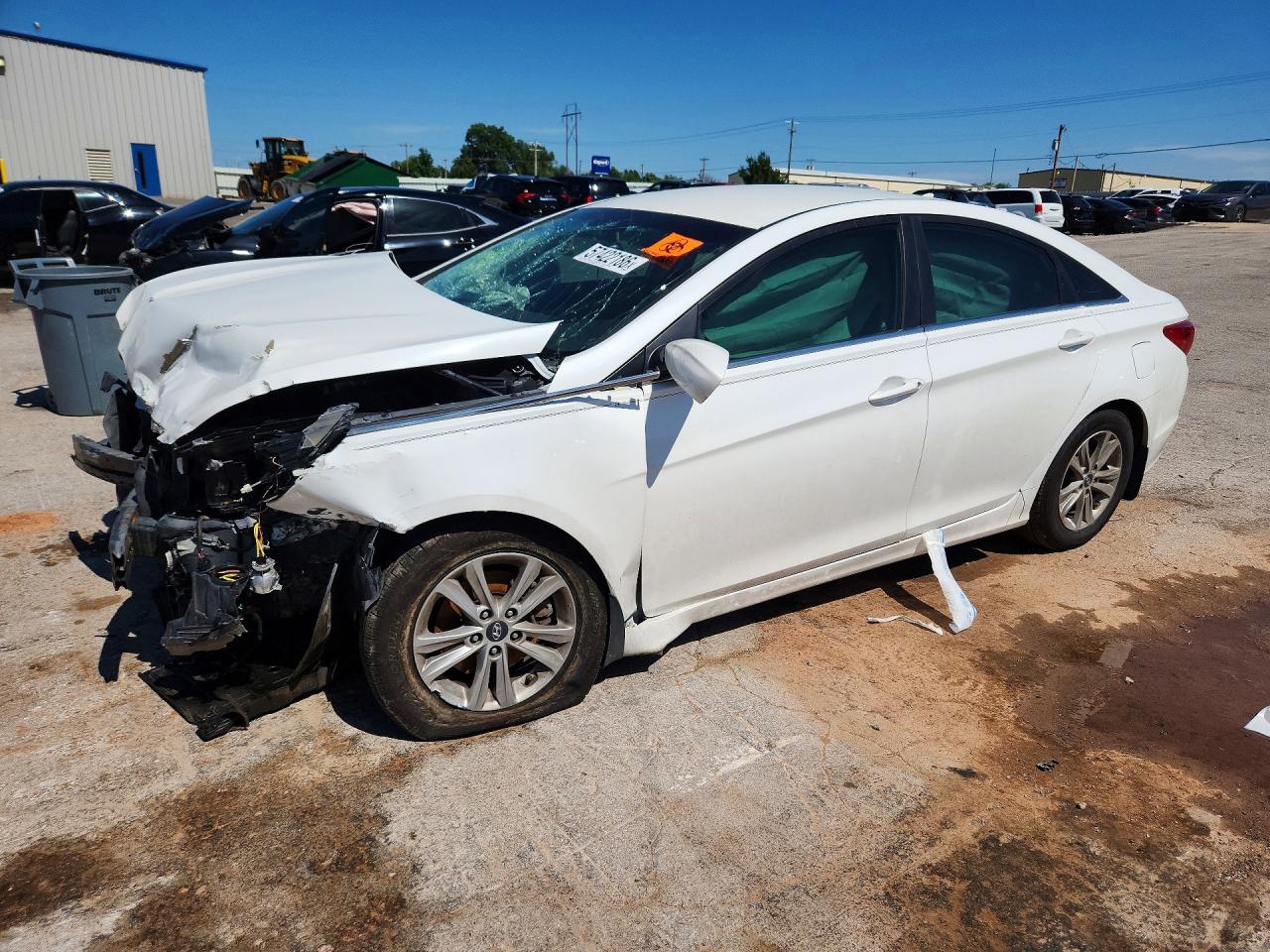 2013 Hyundai Sonata Gls White vin: 5NPEB4AC8DH541001