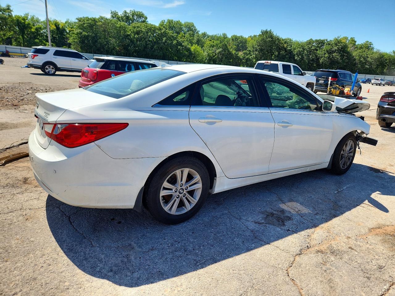 2013 Hyundai Sonata Gls White vin: 5NPEB4AC8DH541001