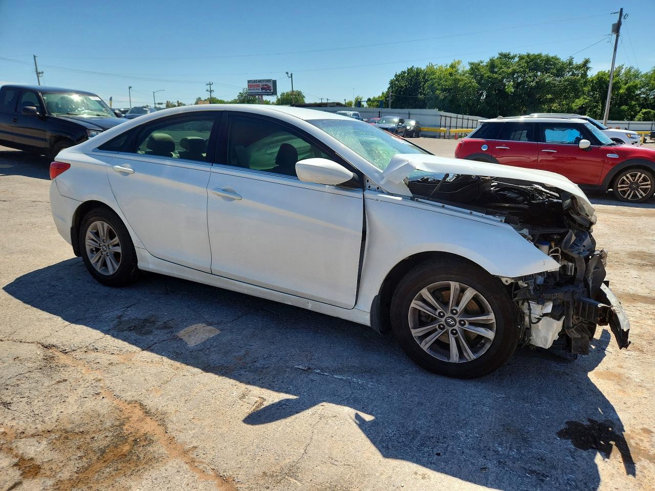 2013 Hyundai Sonata Gls White vin: 5NPEB4AC8DH541001