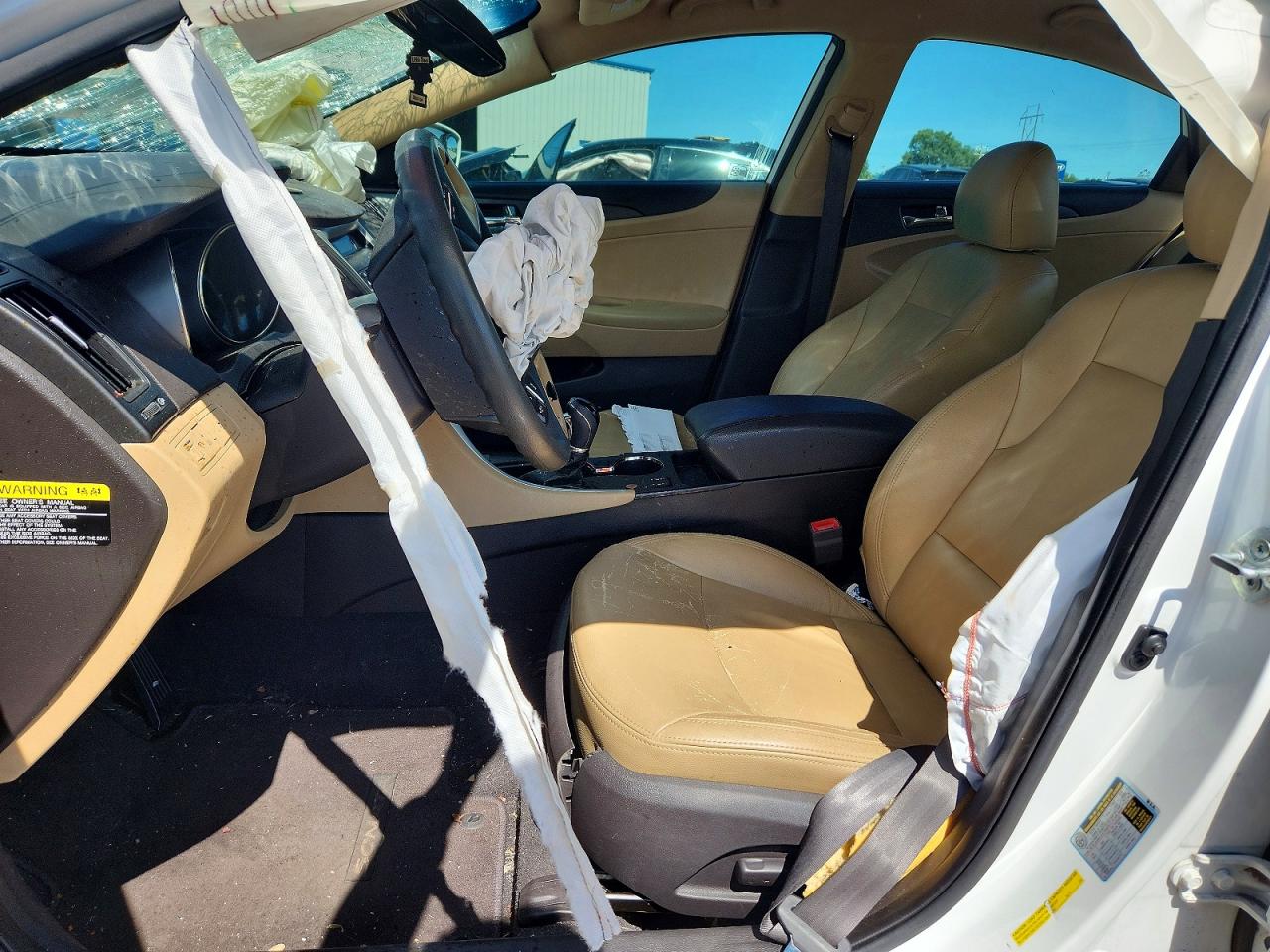 2013 Hyundai Sonata Gls White vin: 5NPEB4AC8DH541001