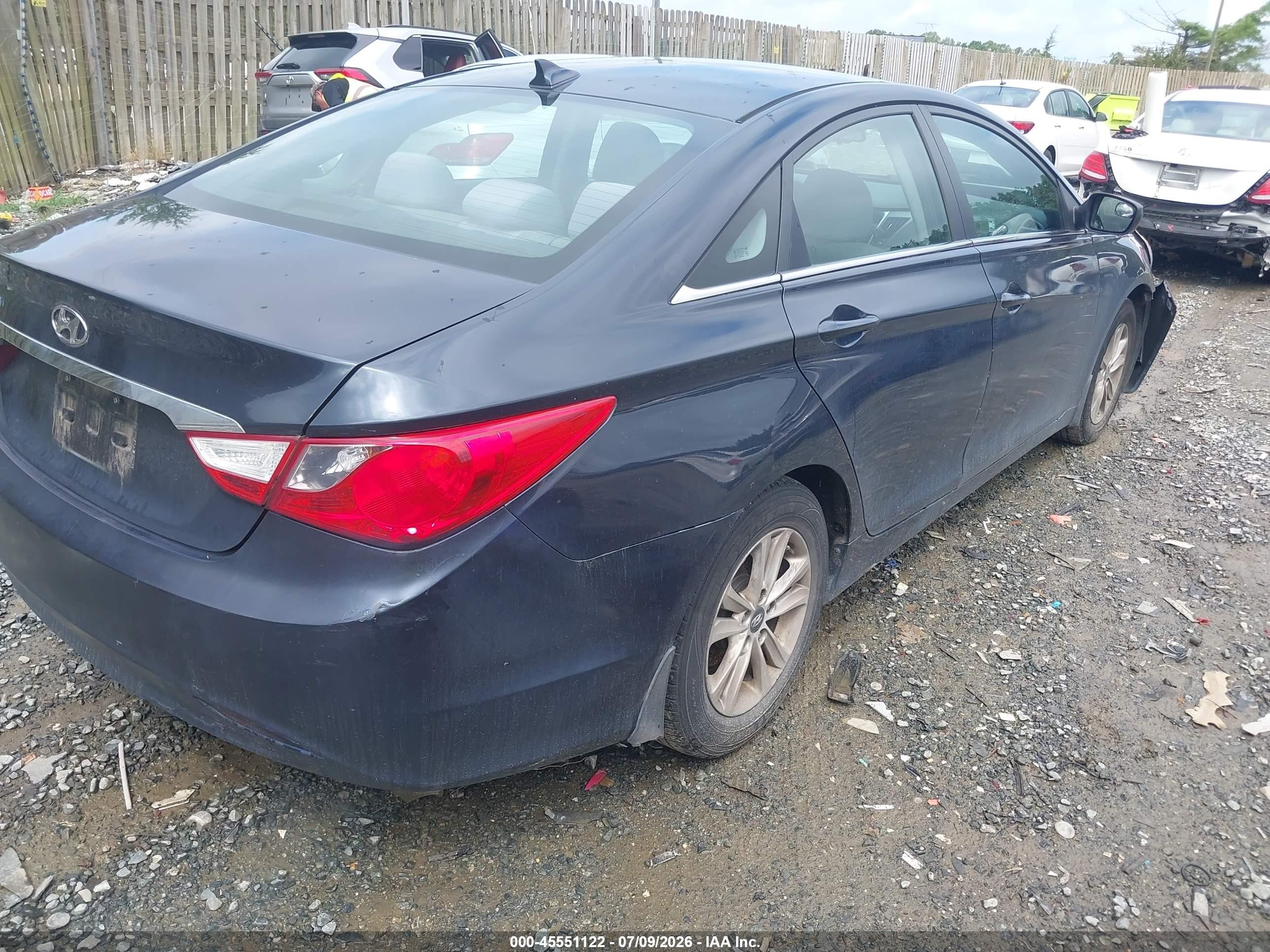 2013 Hyundai Sonata Gls Dark Blue vin: 5NPEB4AC8DH548644