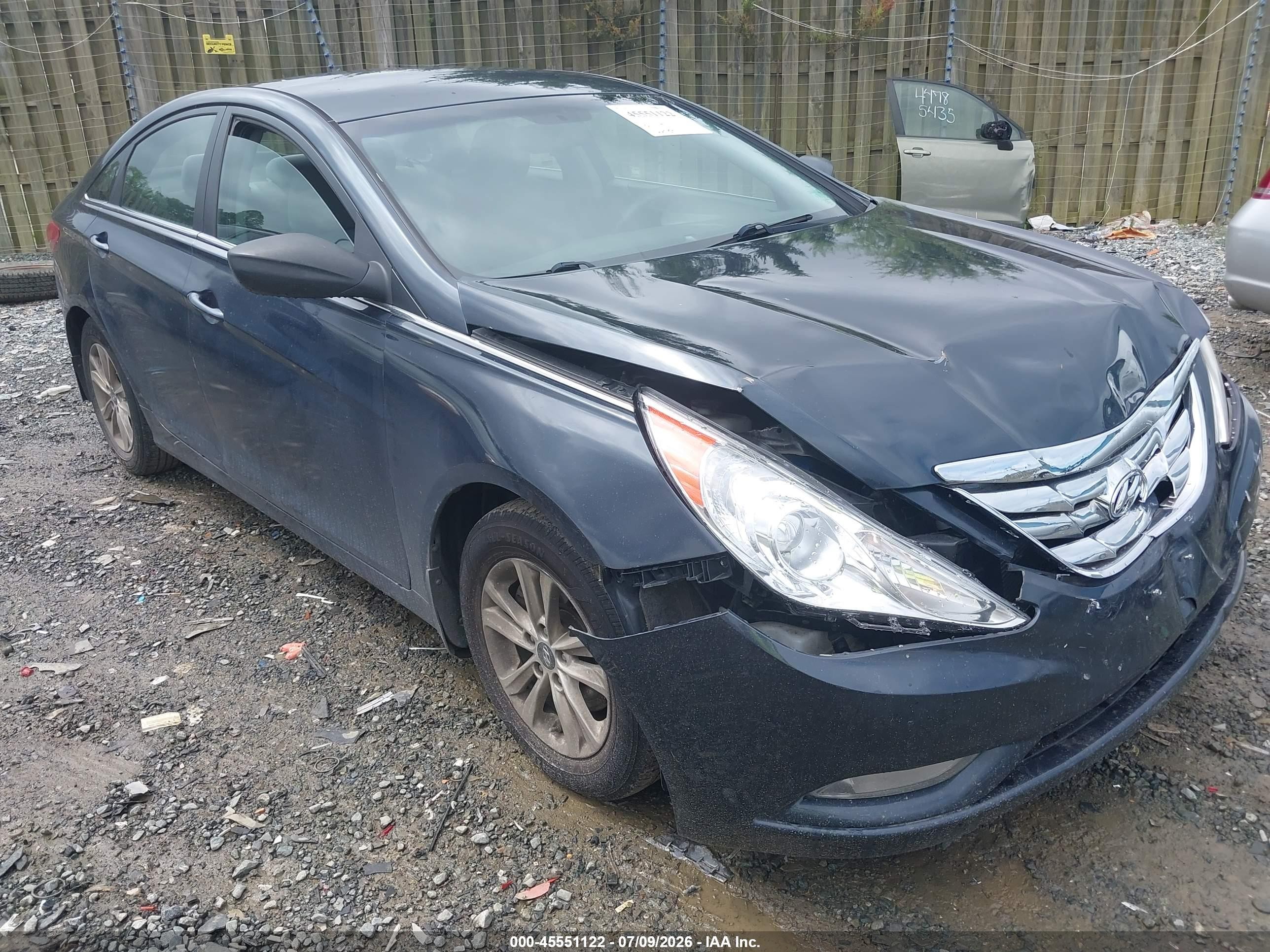 2013 Hyundai Sonata Gls Dark Blue vin: 5NPEB4AC8DH548644